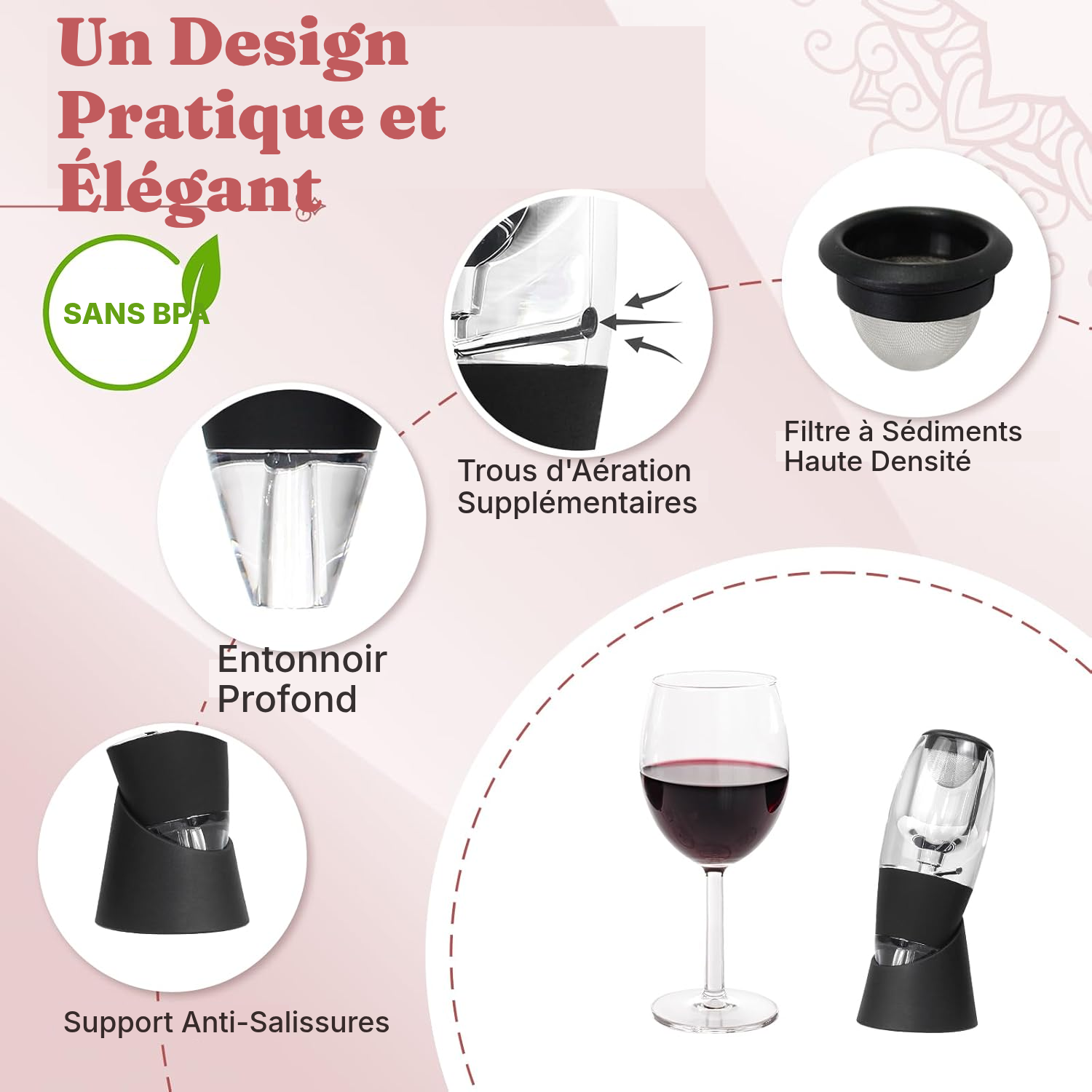 Aérateur de vin — révélez vos arômes en un geste — 3