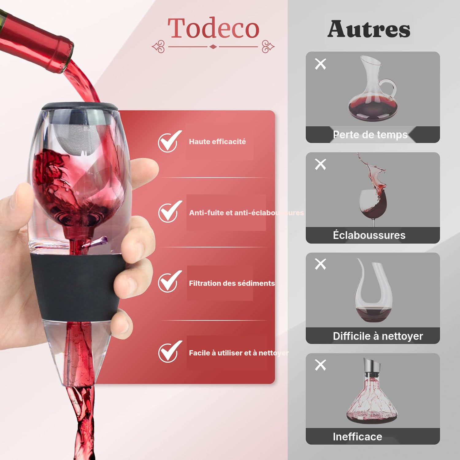 Aérateur de vin — révélez vos arômes en un geste — 4