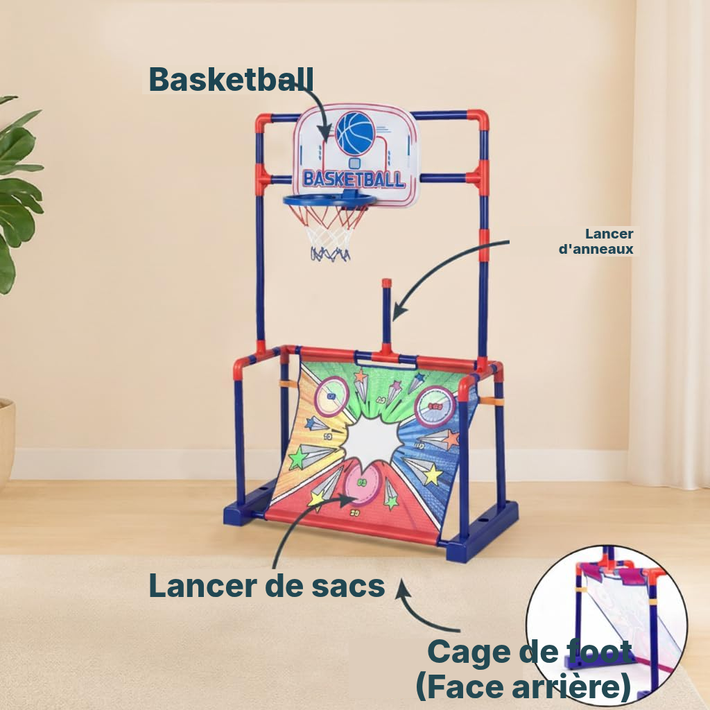 Arceau basket 4-en-1 — jouez et comptez — 2
