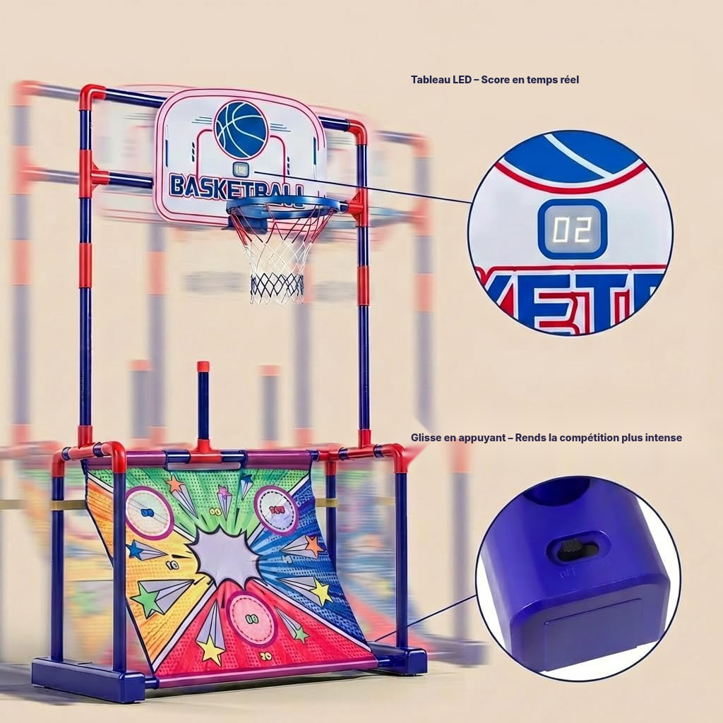 Arceau basket 4-en-1 — jouez et comptez — 4