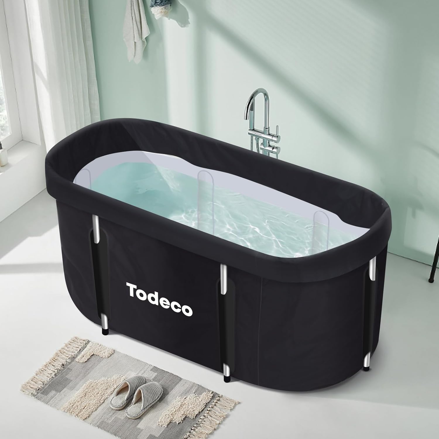 Baignoire pliable 120 × 57 × 55 cm avec dossier — 1