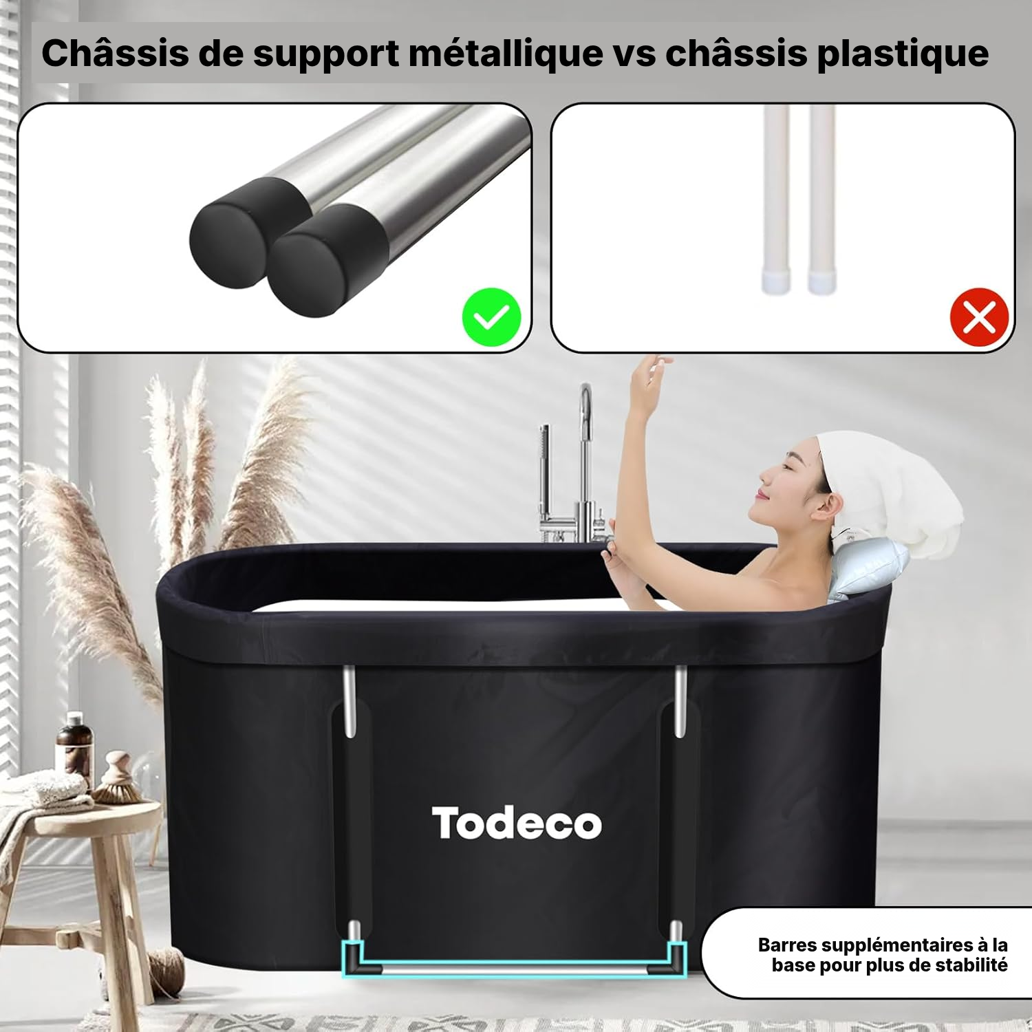 Baignoire pliable 140 cm — bain chez soi — 2