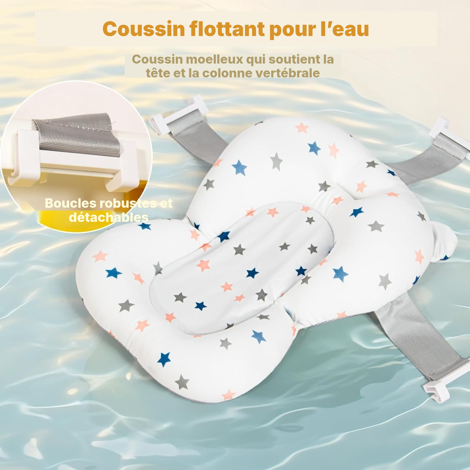 Baignoire voyage bébé jaune — bains faciles — 3