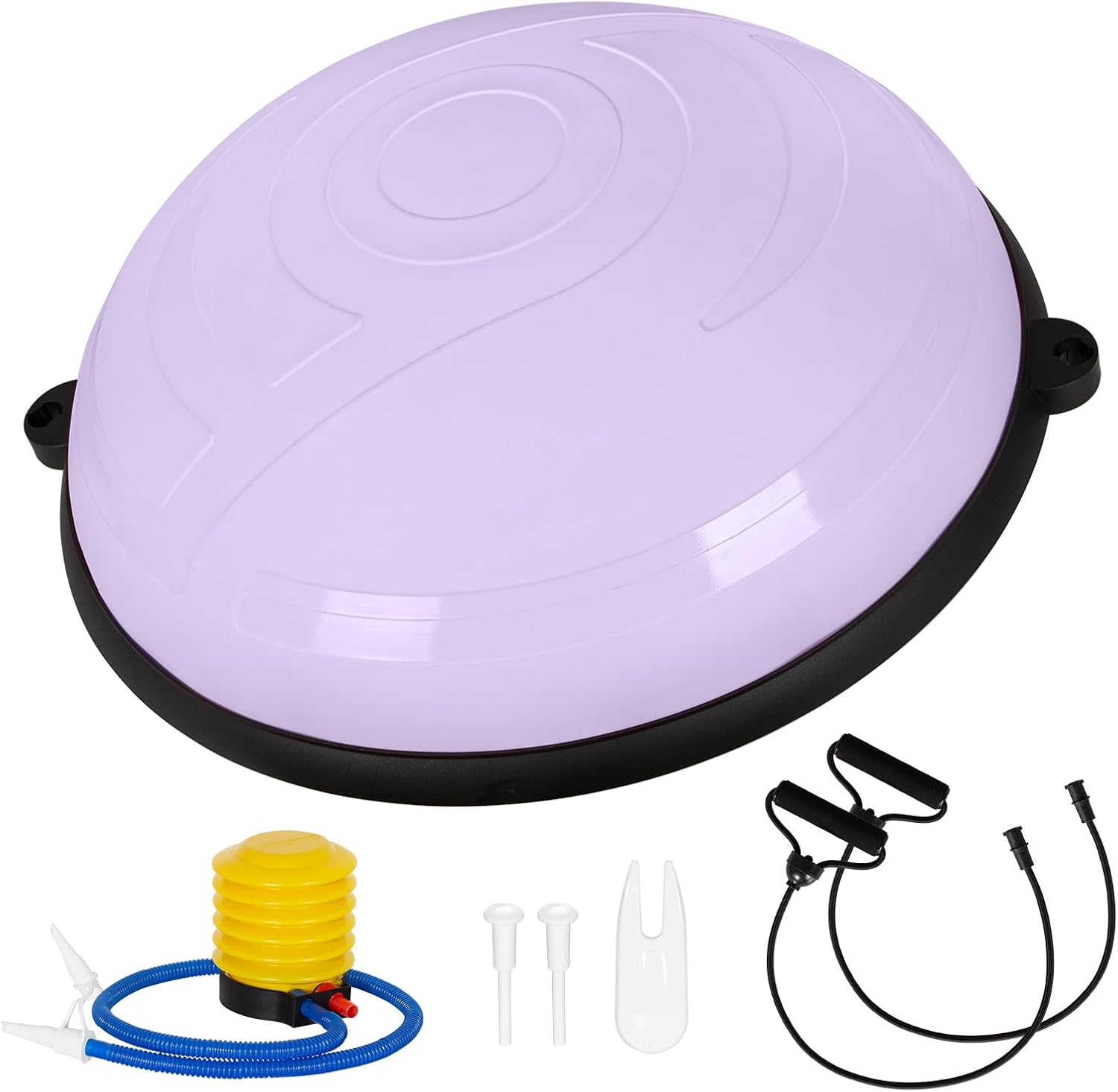 Ballon de gym violet 58 × 58 × 20 cm — équilibre — 1