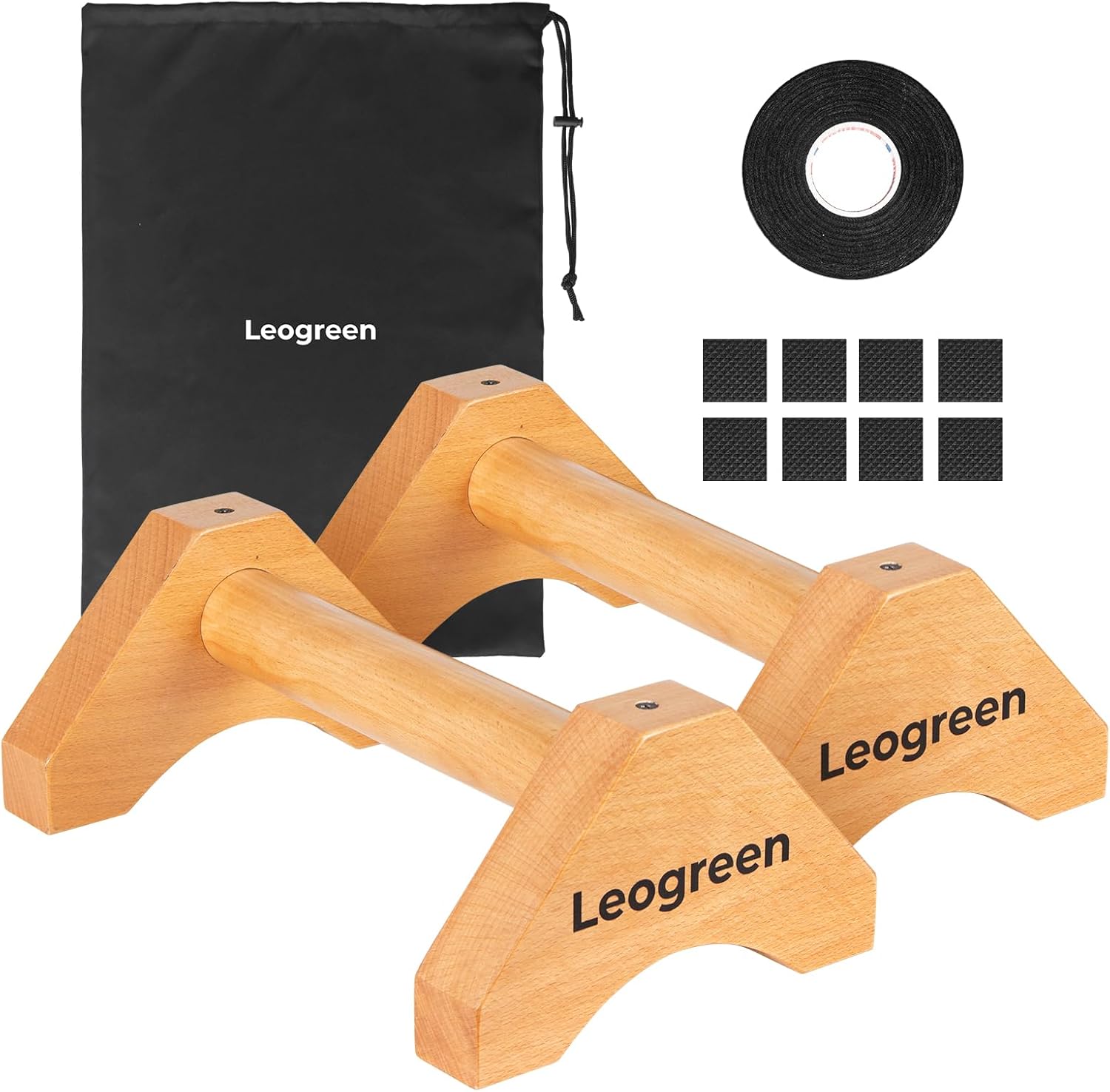 Parallettes en bois 30 cm — lot de 2 — 1