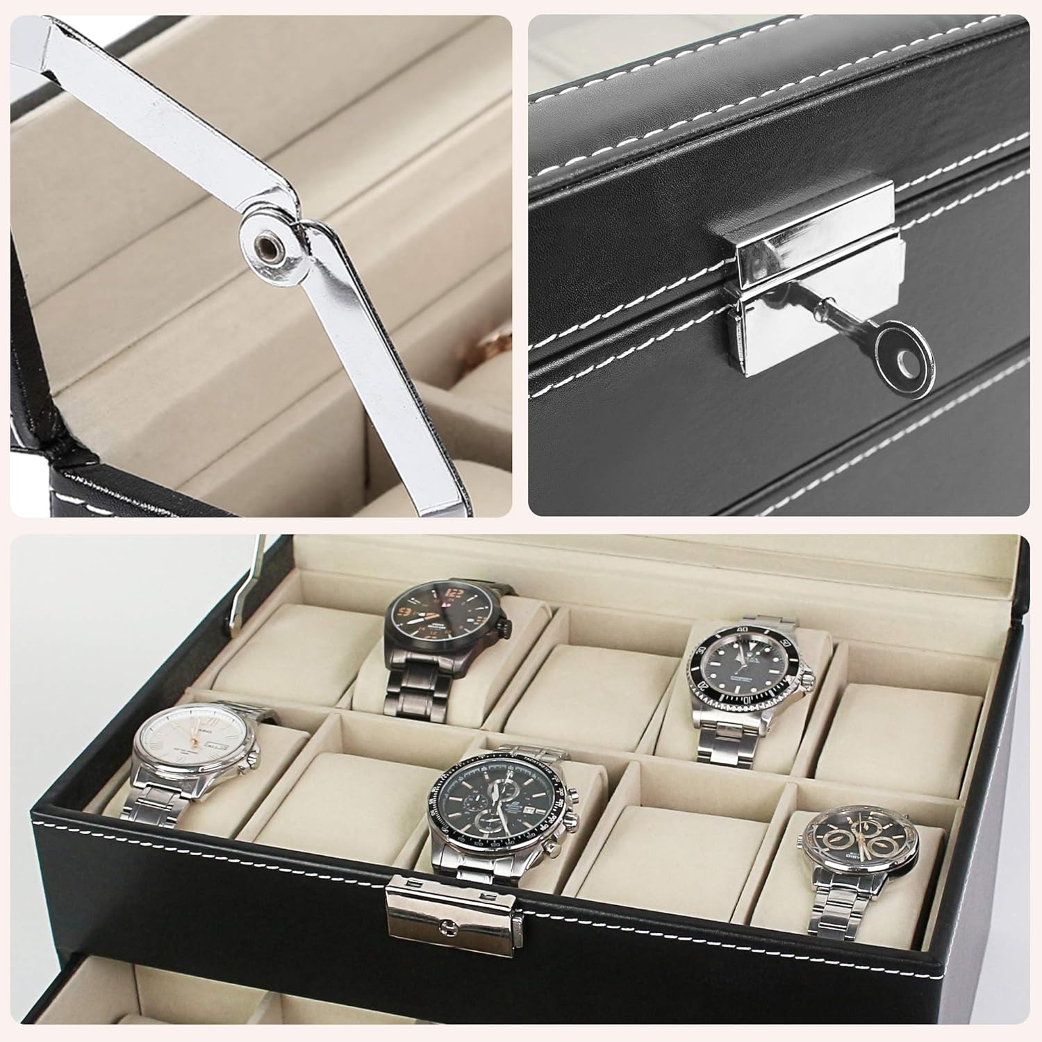 Boîte à bijou 20 montres — rangez sans encombrer — 6