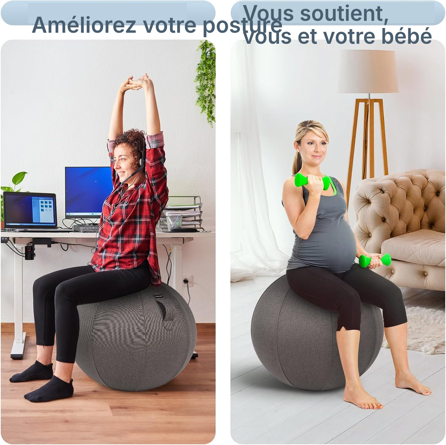 Ballon pour bureau gris foncé 14 cm — 7