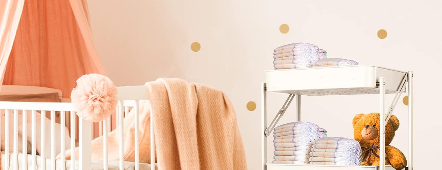 Cuisine desserte pliable blanche — gagnez de la place