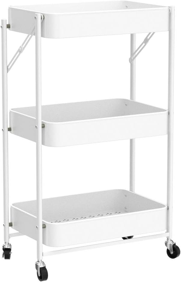 Cuisine desserte pliable blanche — gagnez de la place — 6