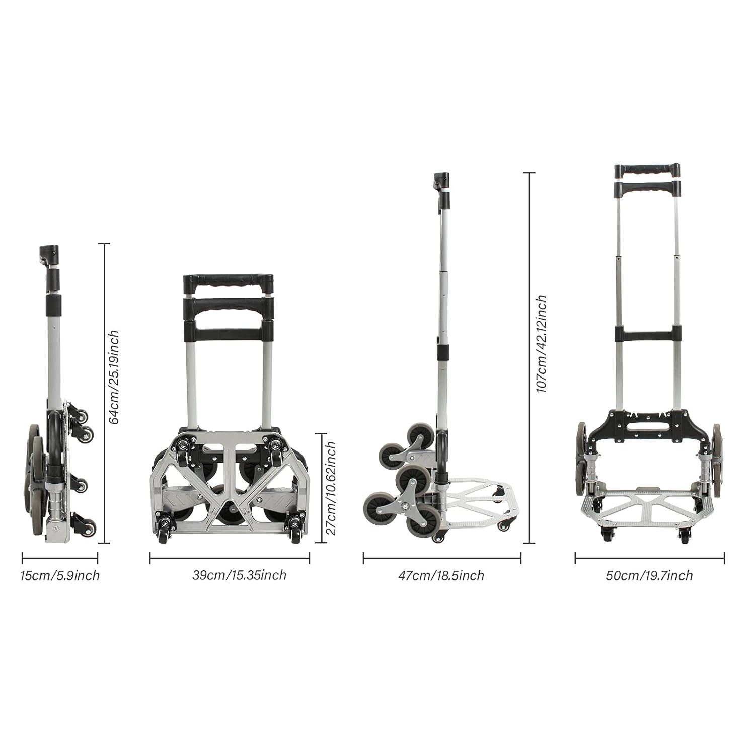 Chariot pliable — montez les escaliers — 7