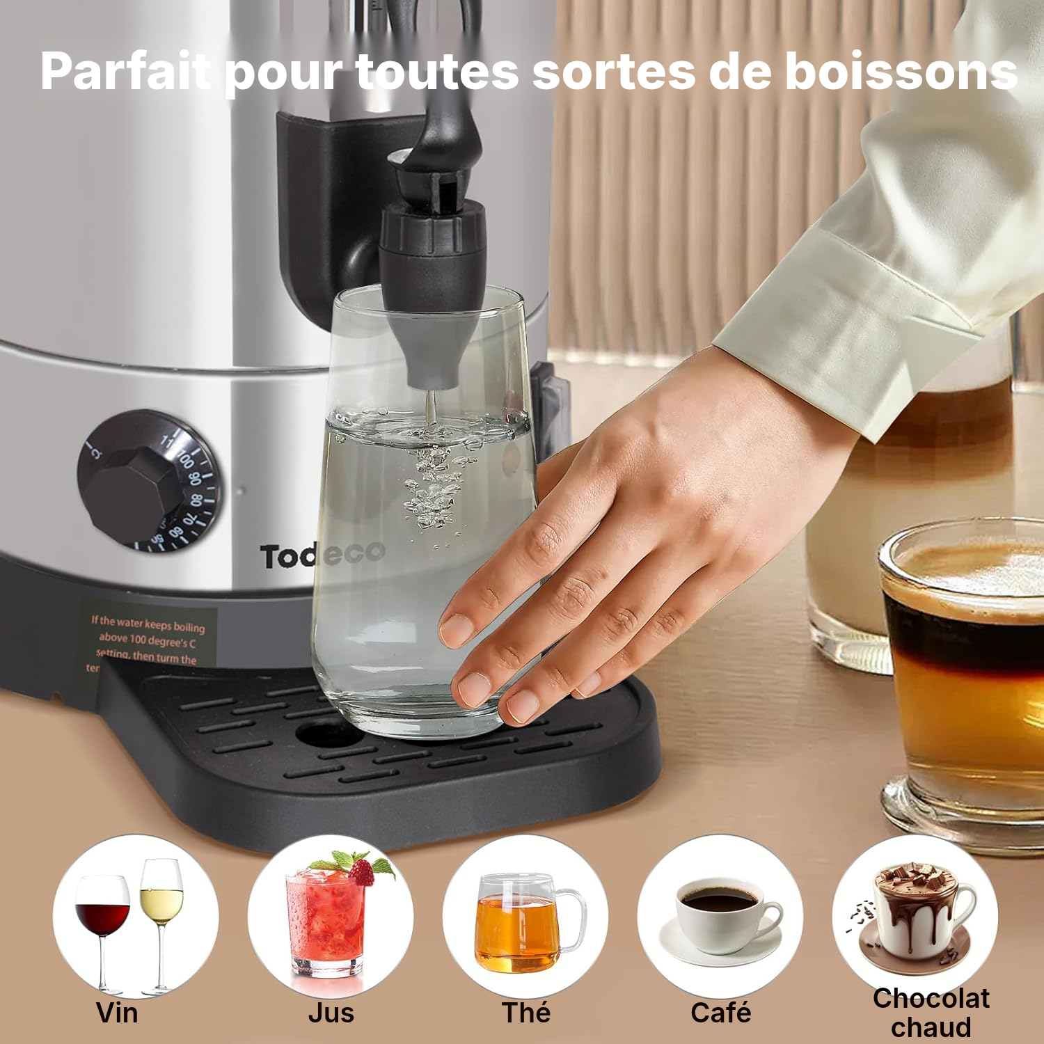 Distributeur de boissons chaudes 9,3 L à paroi simple — 5