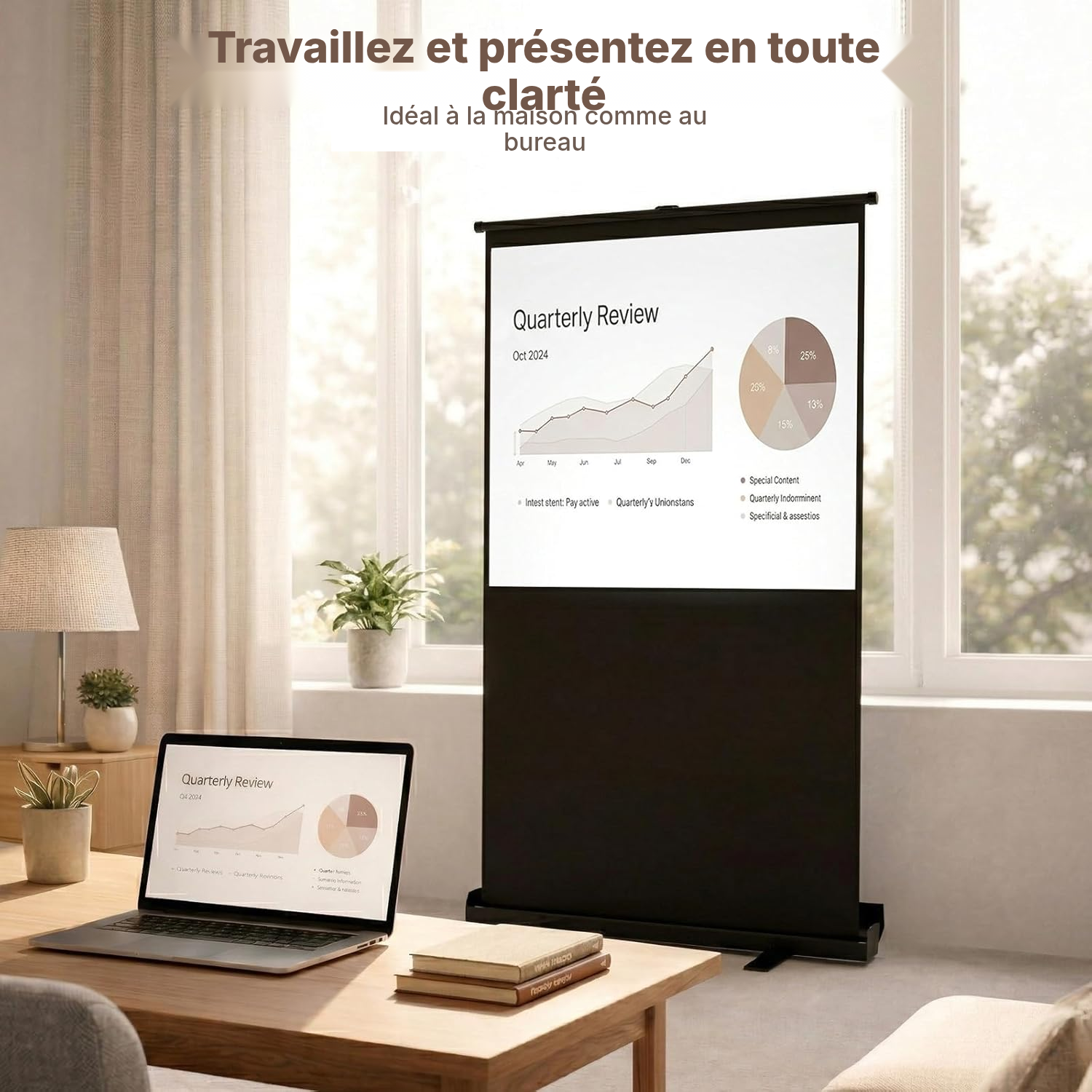 Écran de projection portable 122 × 91 cm — 5