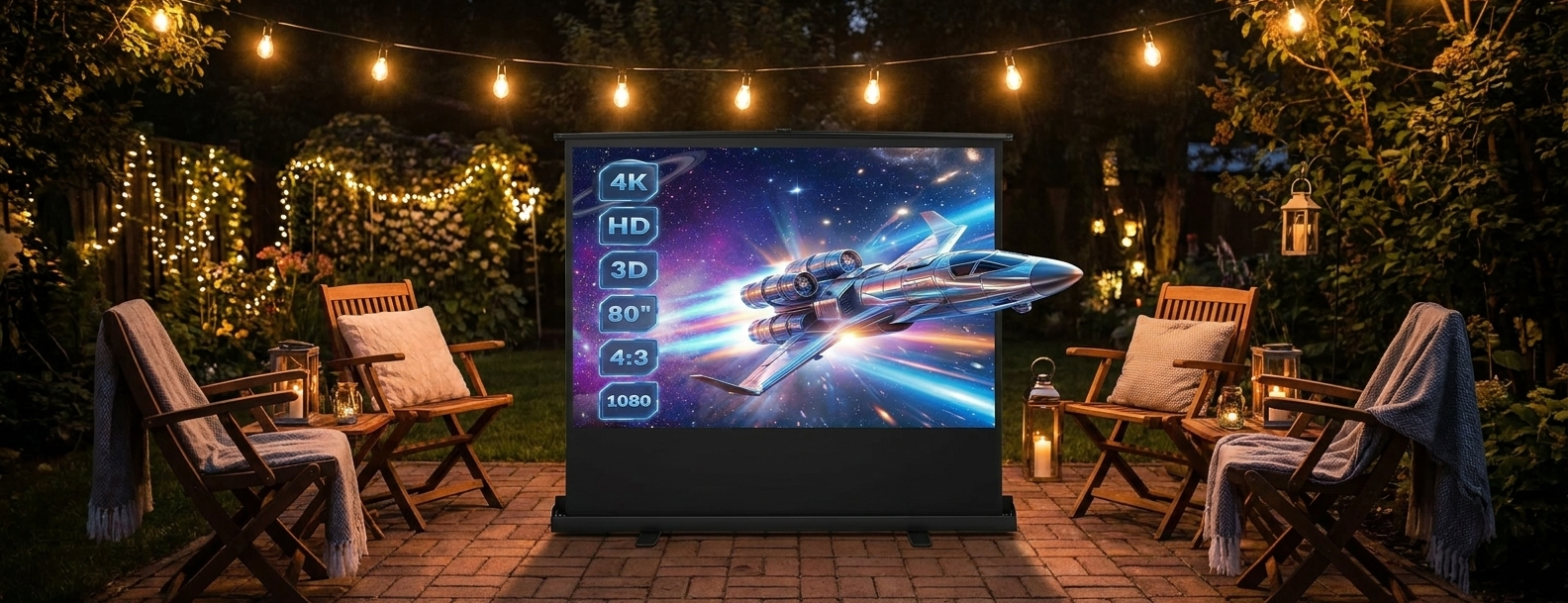 Écran pour rétro projecteur — projection nomade