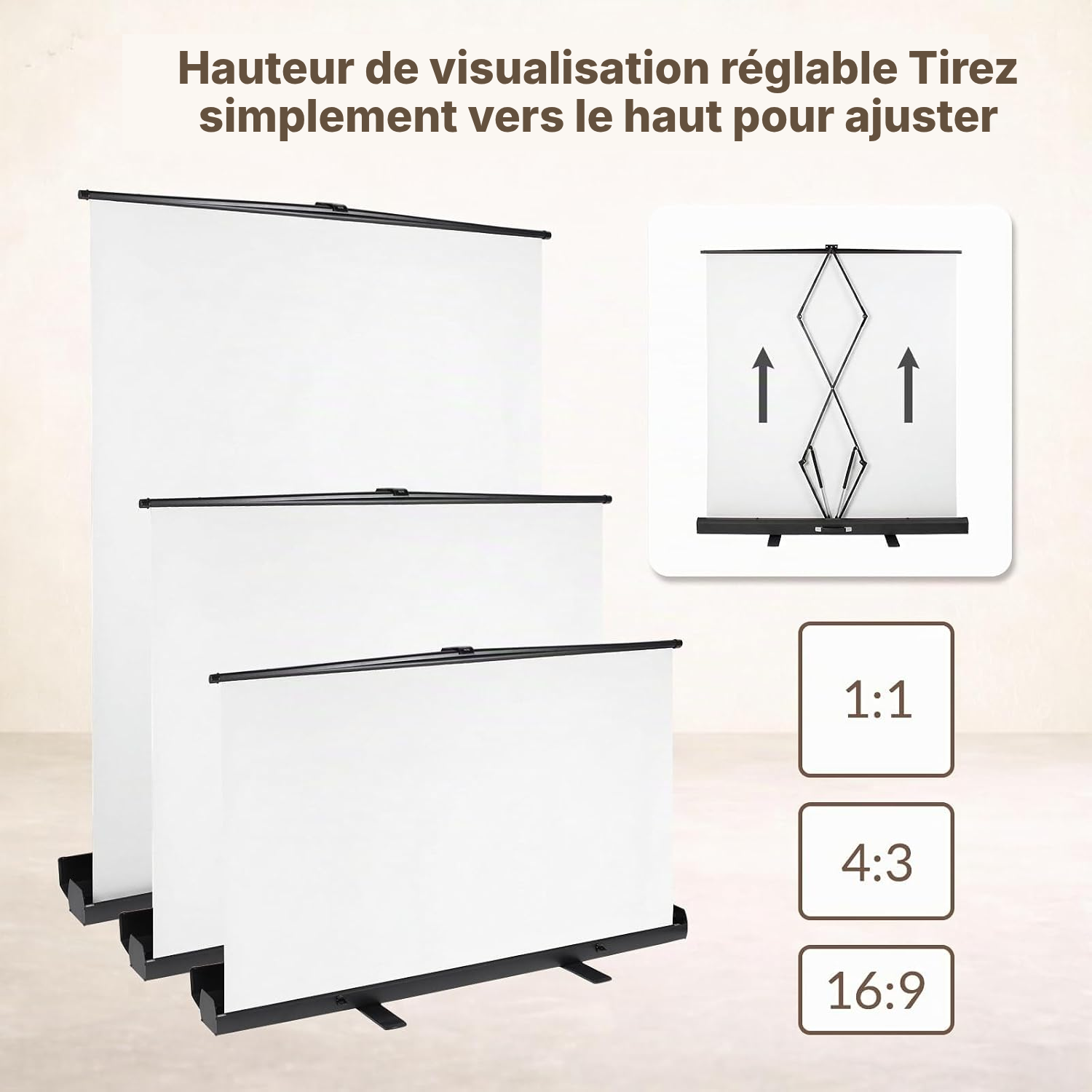 Écran pour rétro projecteur — projection nomade — 3