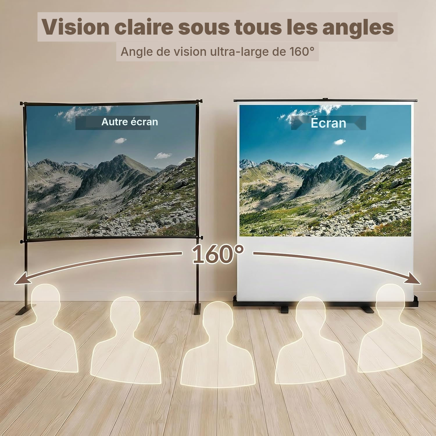 Écran pour rétro projecteur — projection nomade — 4
