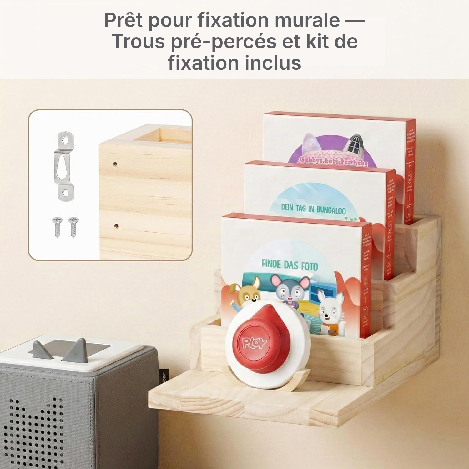 Rangement conteuse audio Tonieplay — tout visible — 5