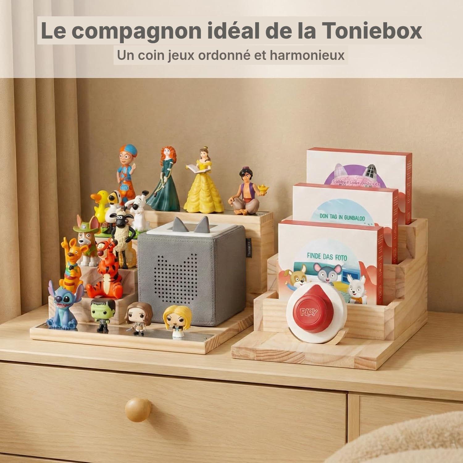 Rangement conteuse audio Tonieplay — tout visible — 7