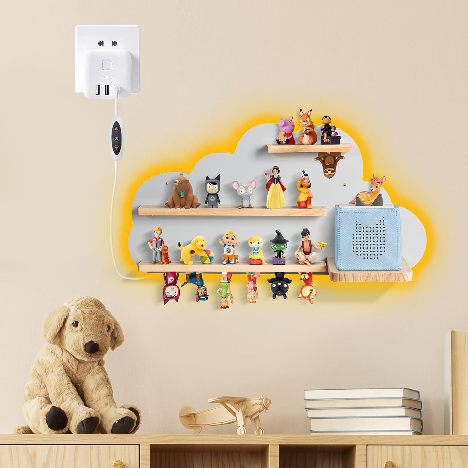Étagère magnétique 60 cm, bande lumineuse — 7