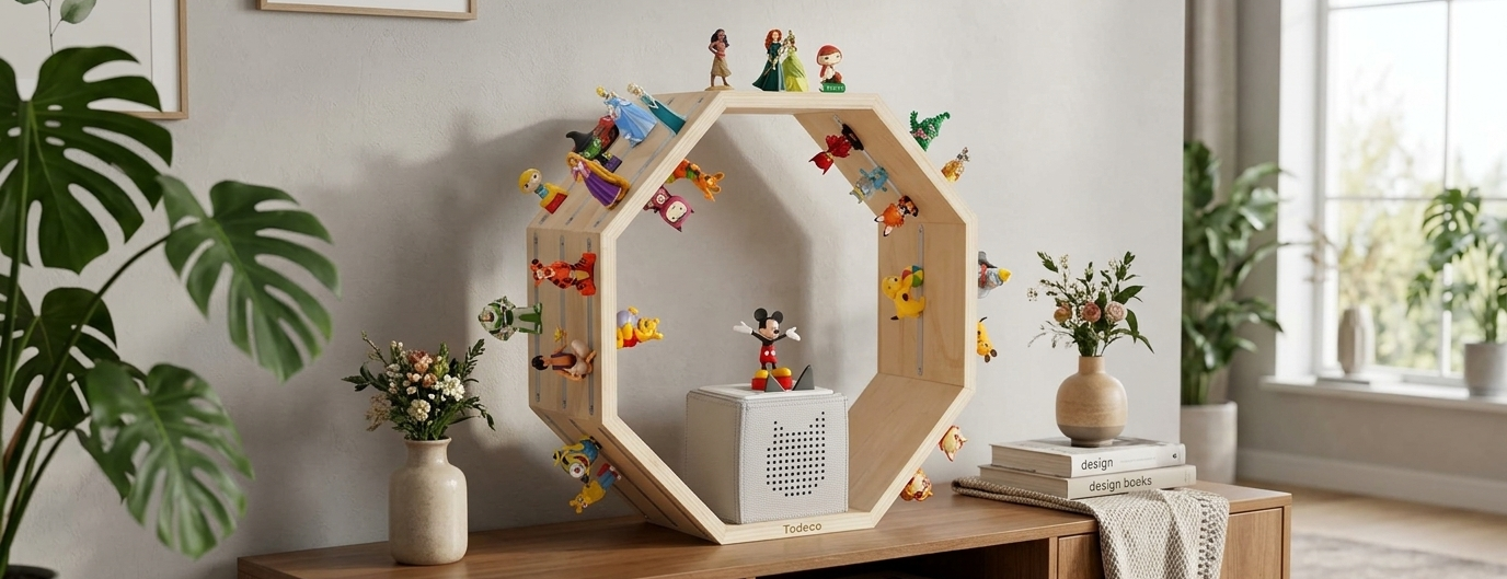 Étagère figurines enfant carré 40, mur libéré