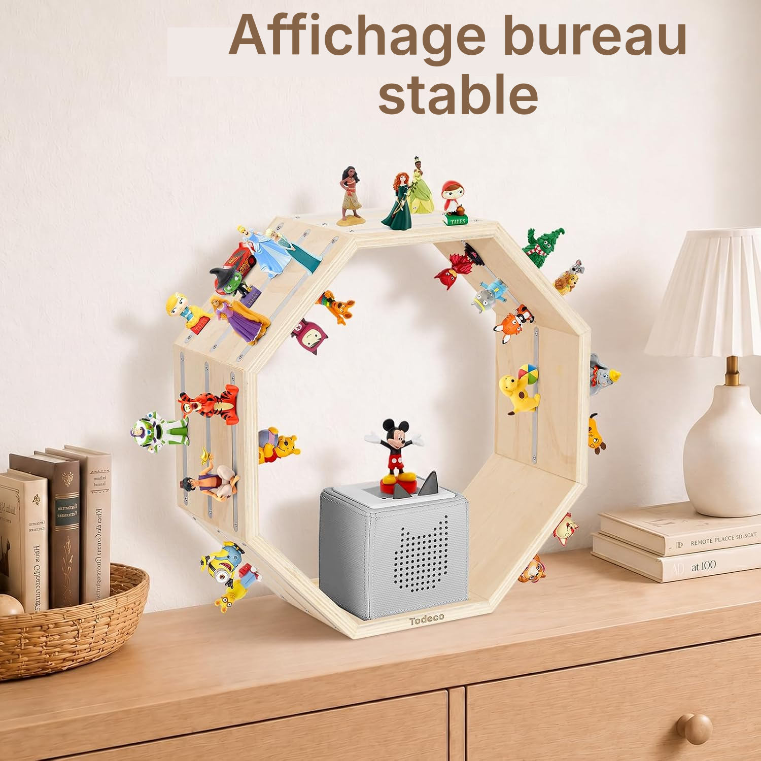 Étagère figurines enfant carré 40, mur libéré — 7