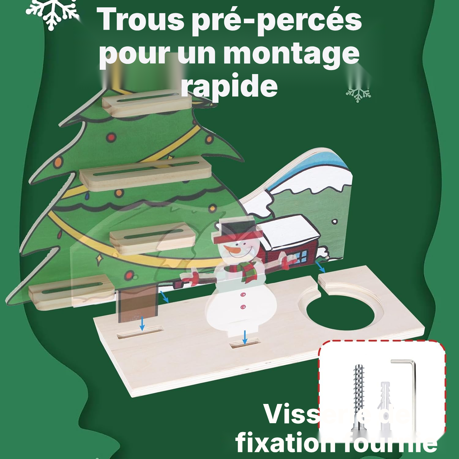 Étagère magnétique Noël 40 cm — 6