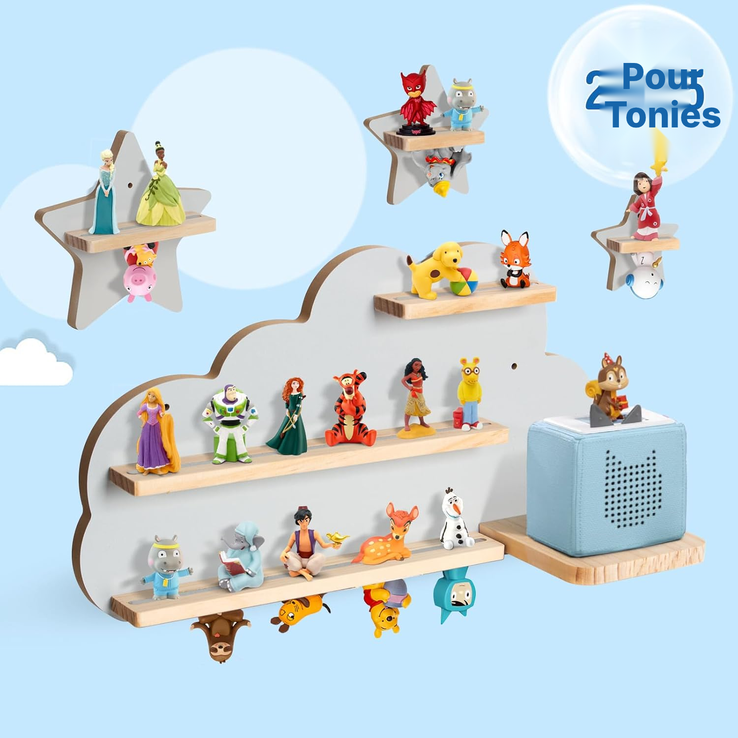 Étagère à figurines magnétique murale, 60 cm — 2