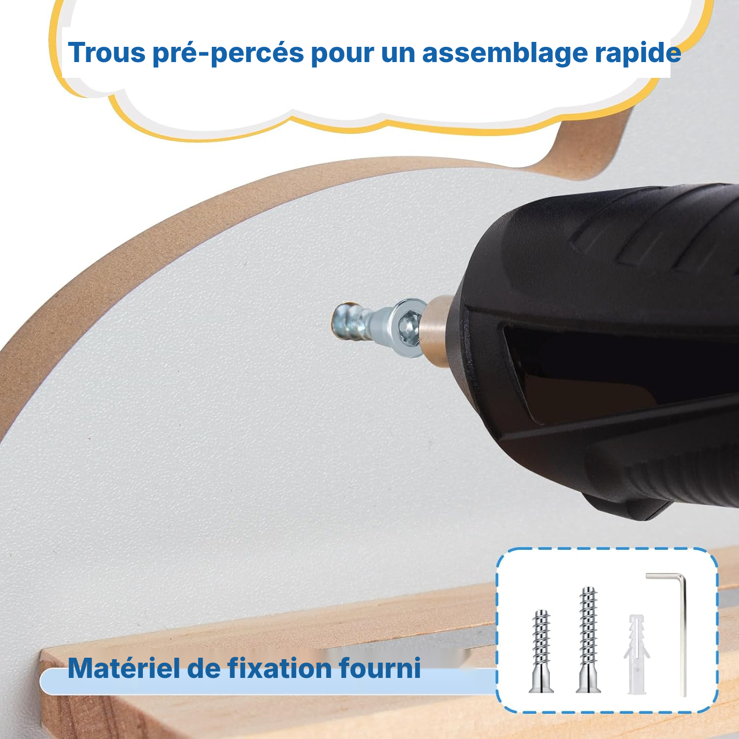 Étagère à figurines magnétique murale, 60 cm — 5