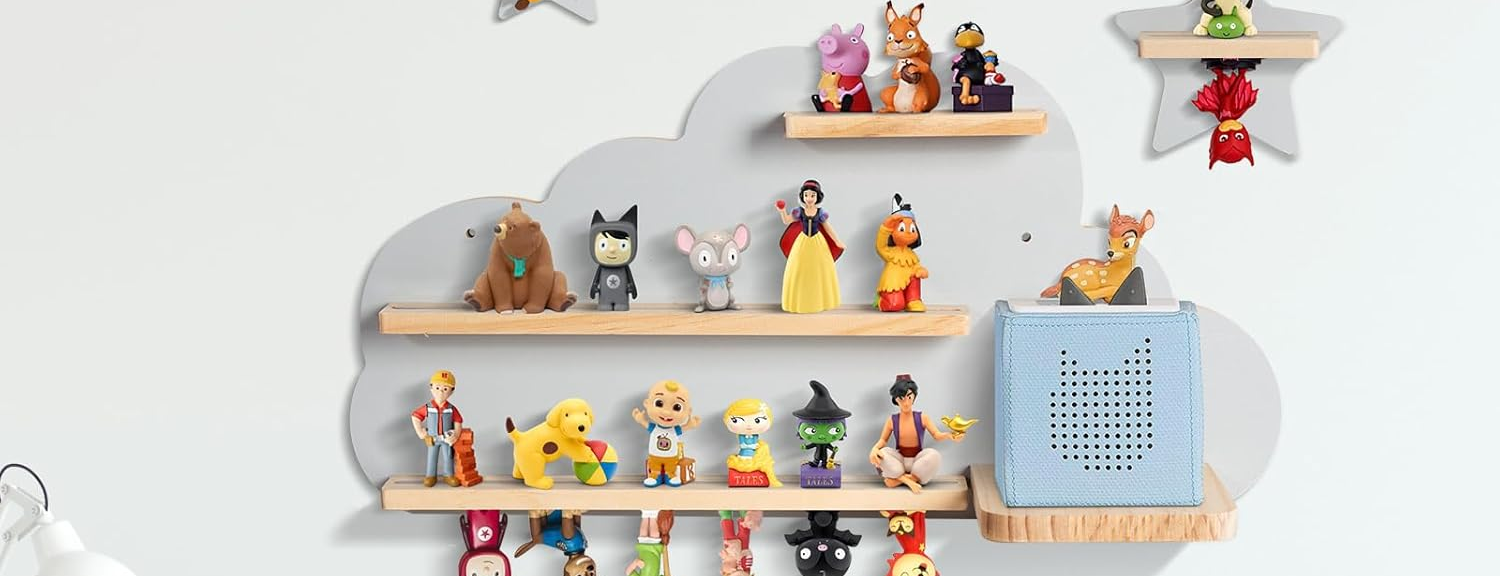 Étagère à figurines magnétique murale, 60 cm