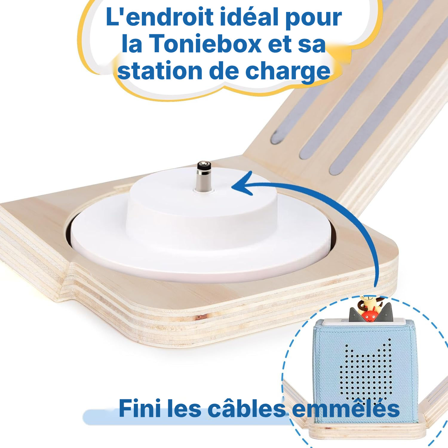 Étagère 35 cm, pas support téléphone aimant — 4