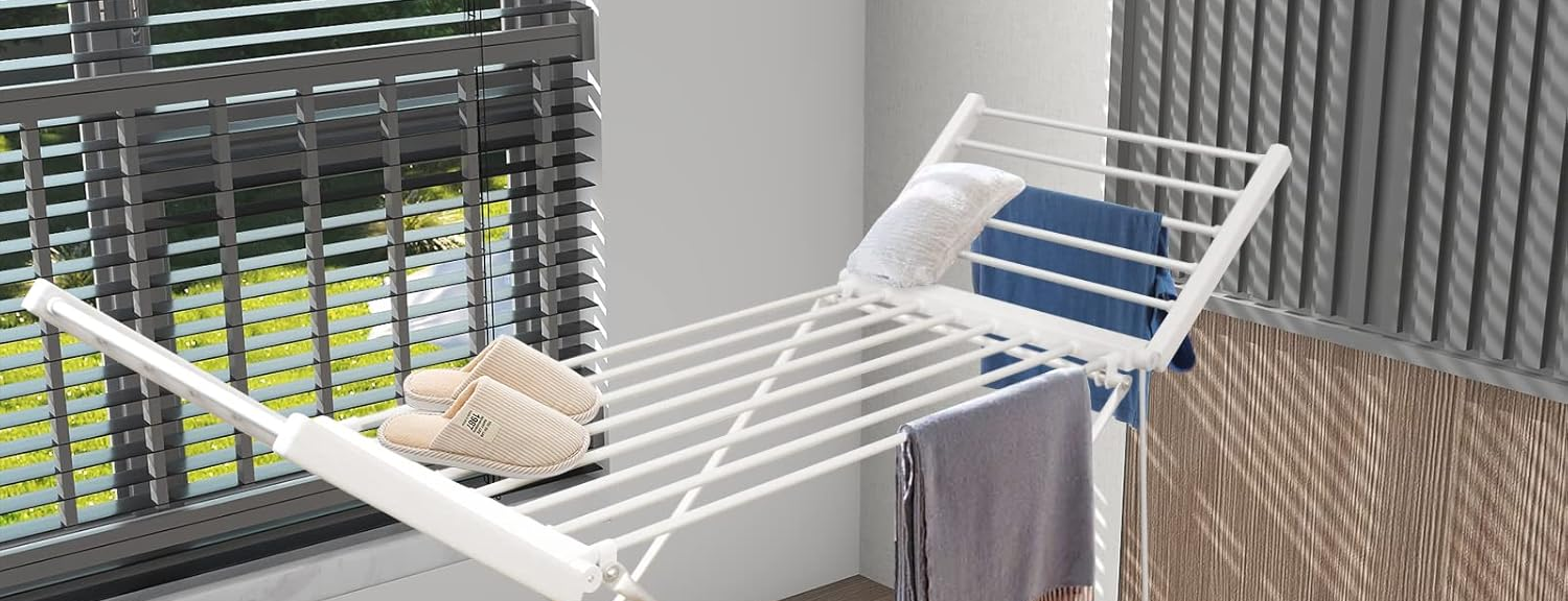 Étendoir à linge électrique — séchez au chaud