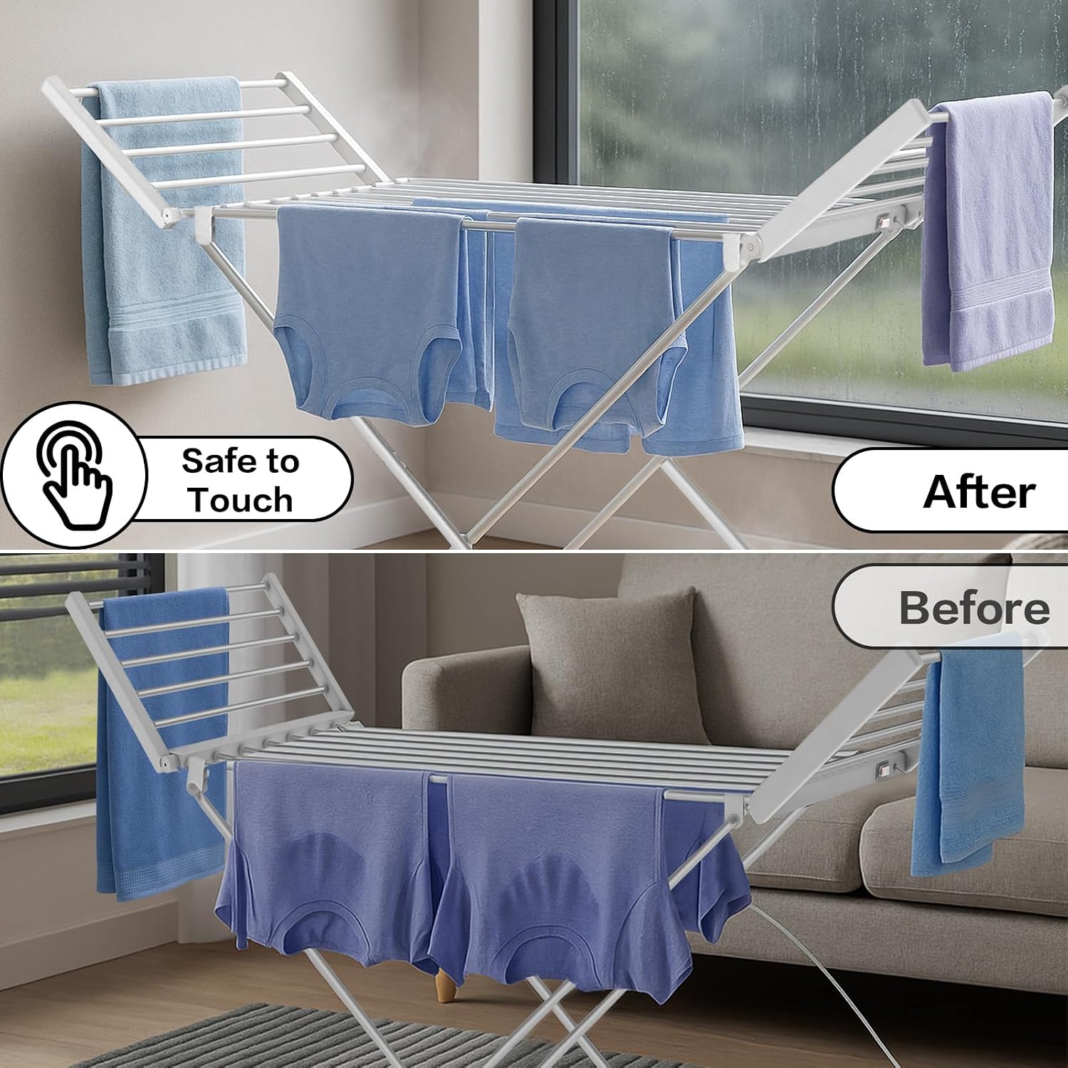 Étendoir à linge électrique — séchez au chaud — 5