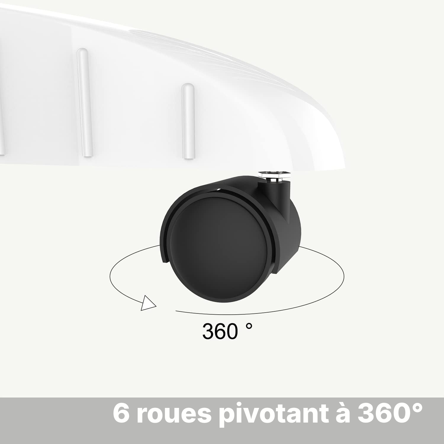 Étendage pour le linge, blanc, 3 étagères, rallongé — 5