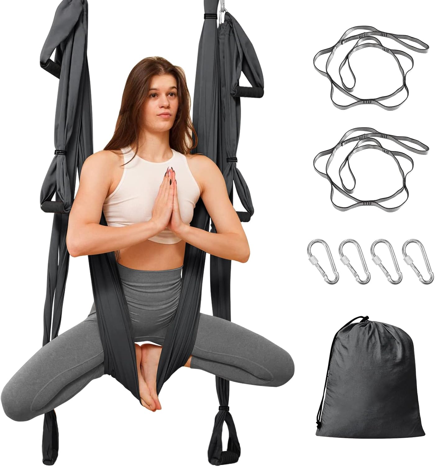 Hamac aérien réglable pour yoga suspendu — 1