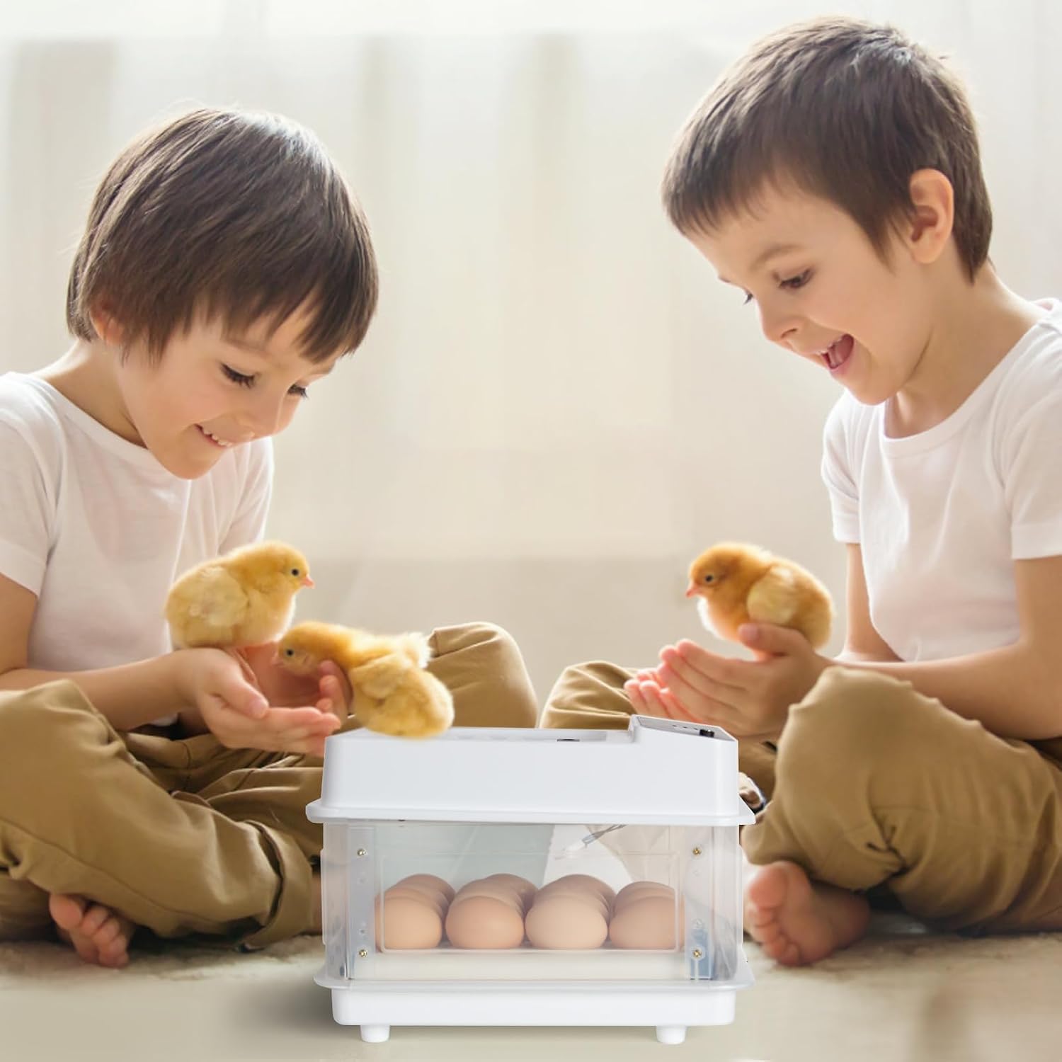 Couveuse automatique 15 œufs mini 31 cm LED — 7