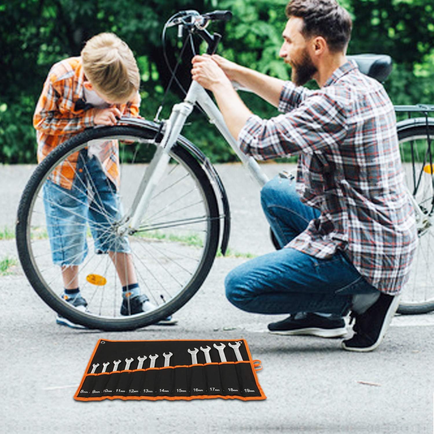 Jeu de clés mixtes à cliquet – tête flexible à 180° — 4