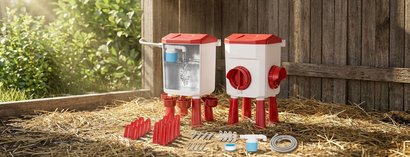 Abreuvoir à poule automatique — moins de remplissages