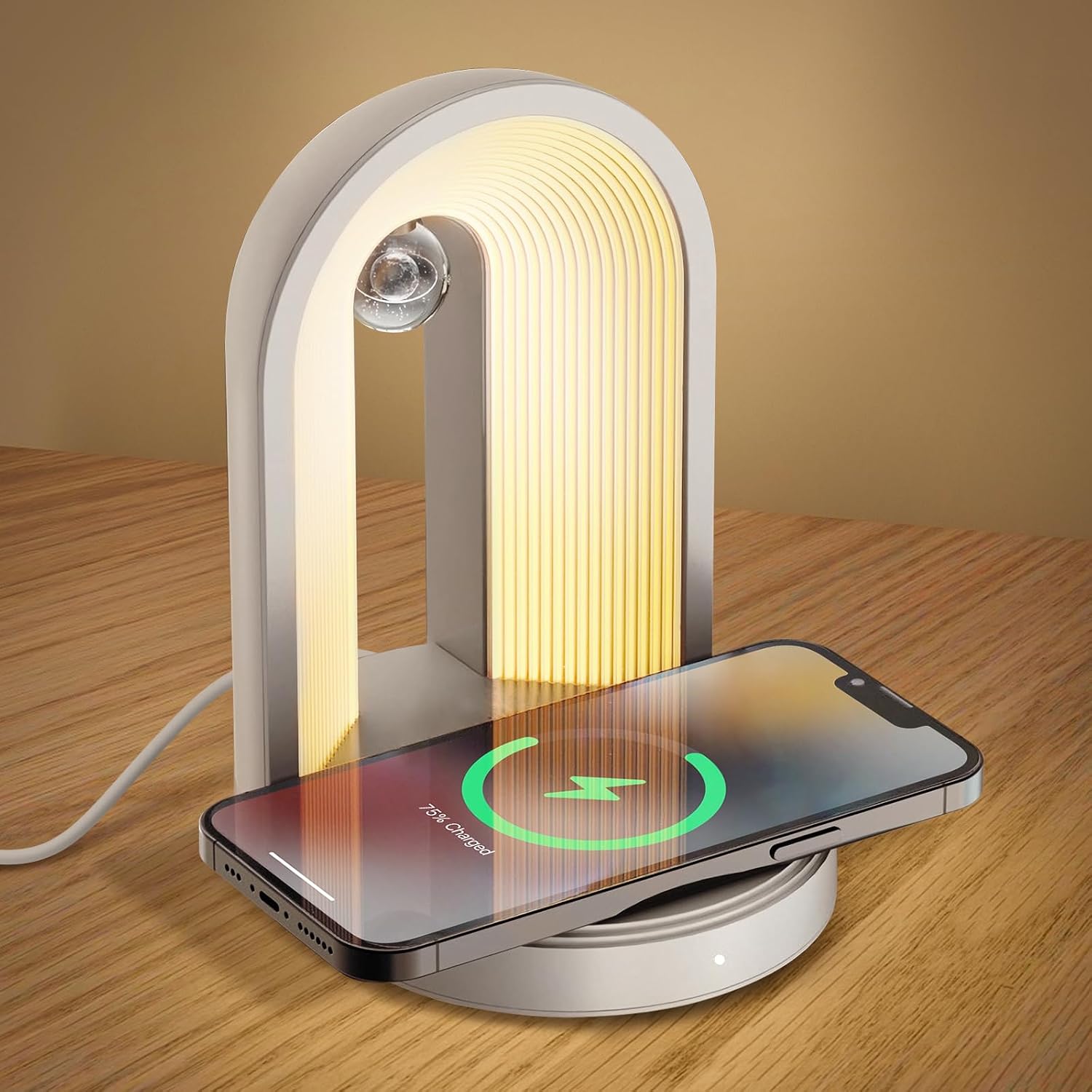 Lampe de chevet tactile — éclairez et rechargez — 1