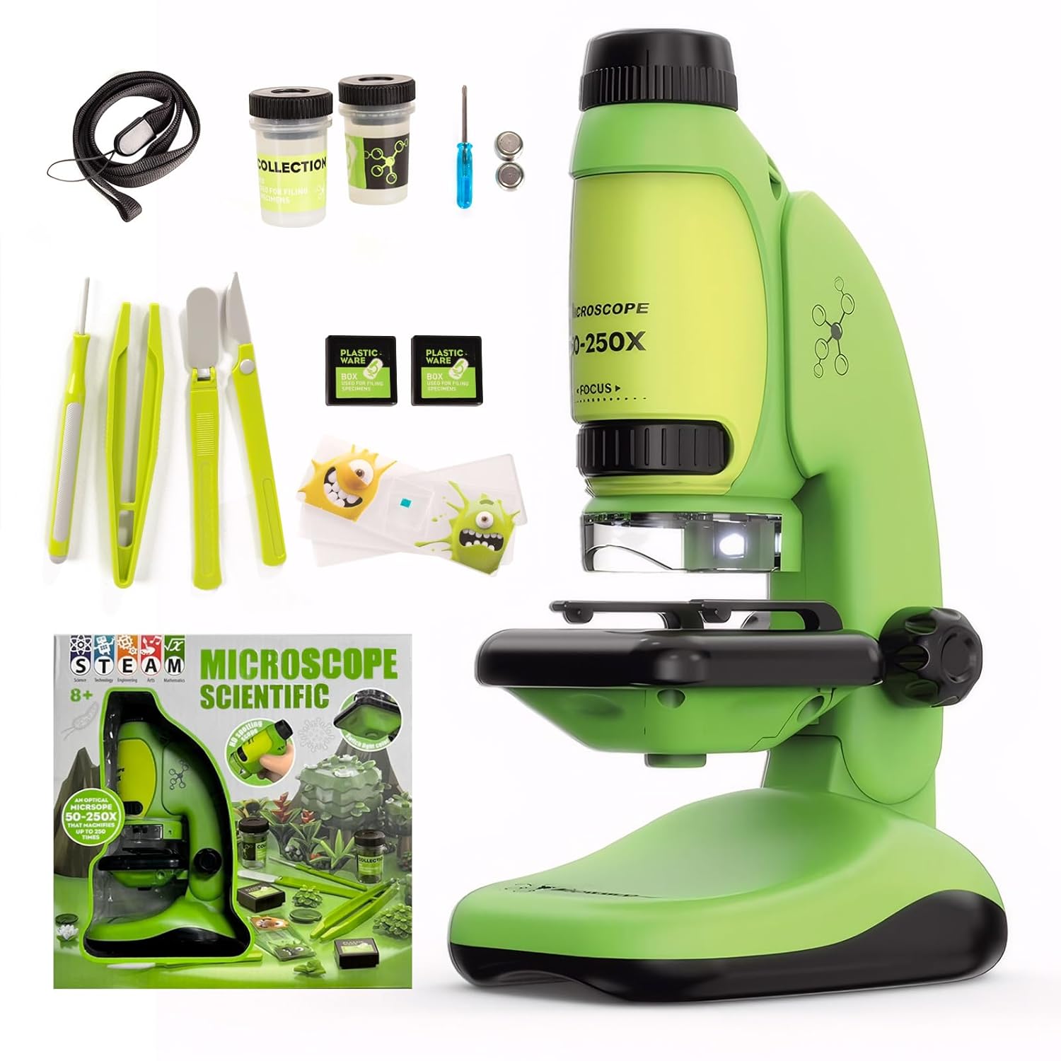 Microscope enfant 50-250x compact 23 cm — 1
