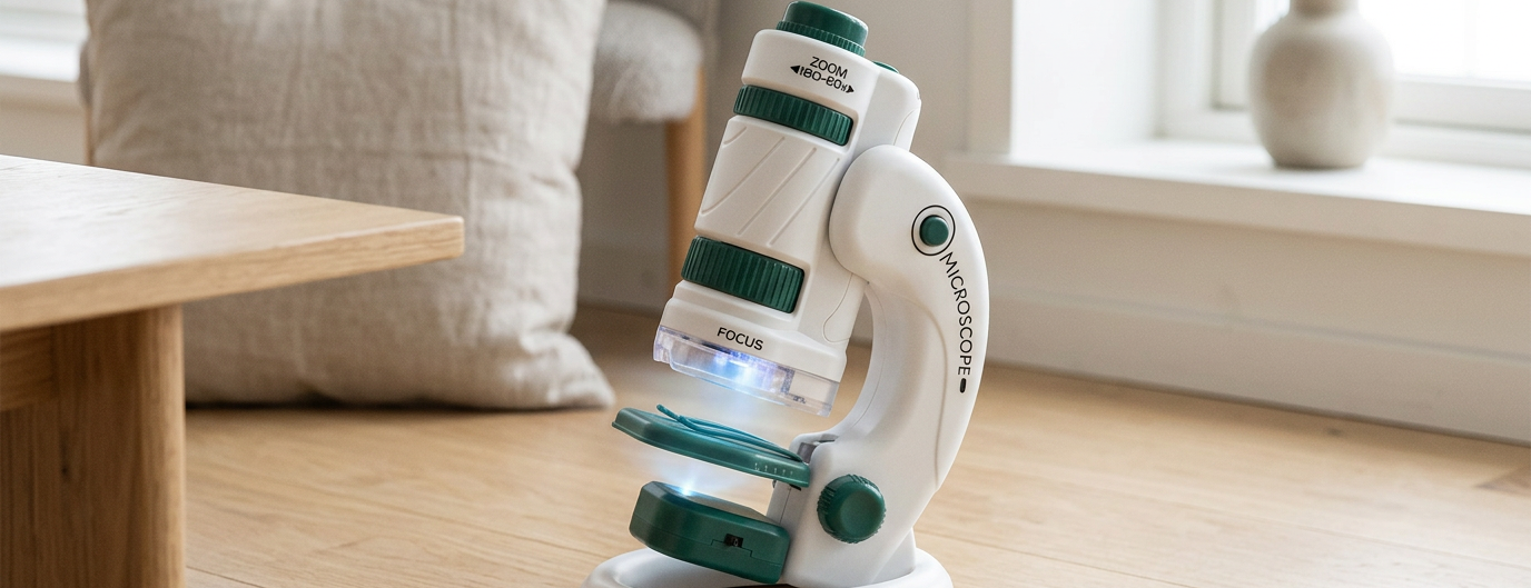 Microscope éducatif 60 à 180x avec éclairage LED