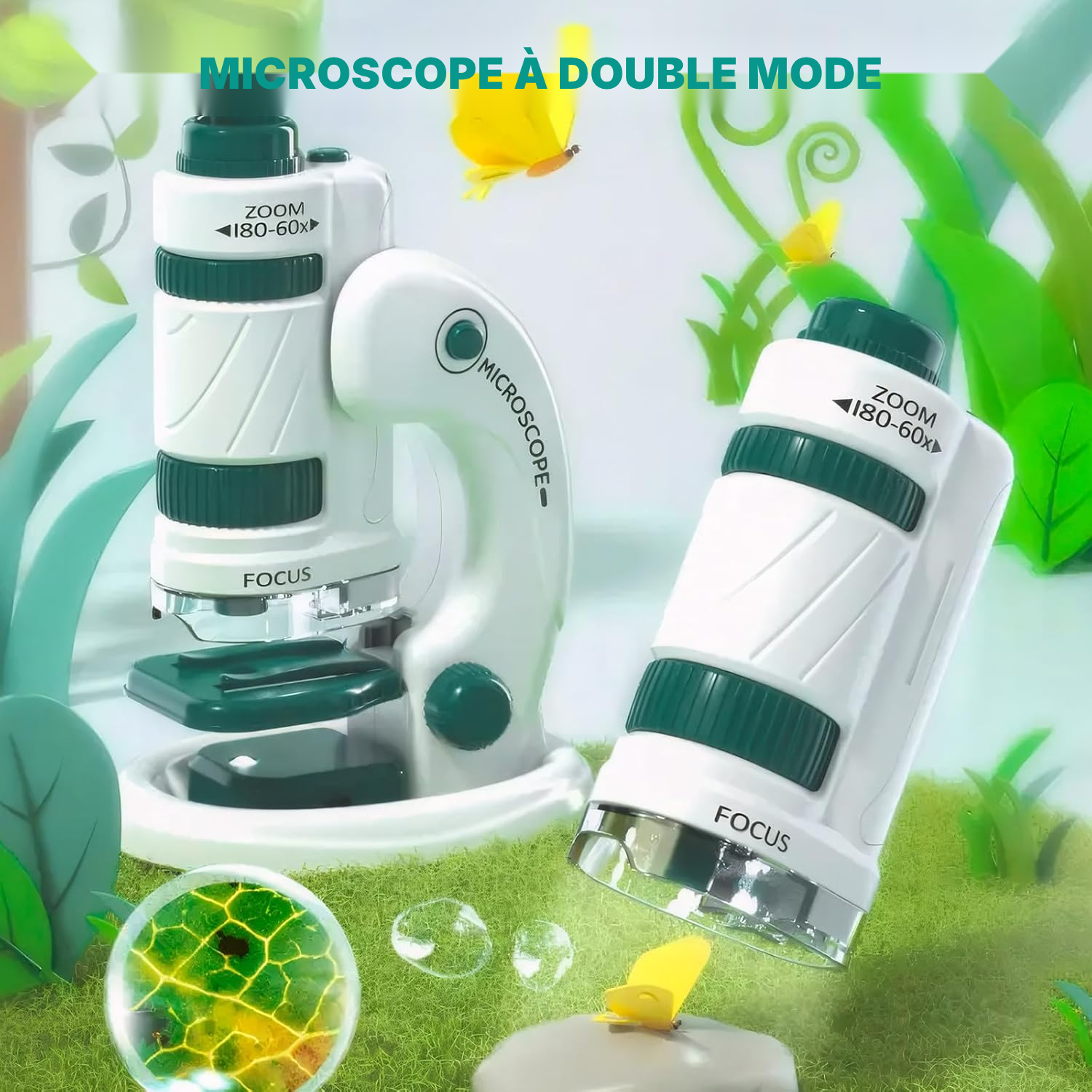 Microscope éducatif 60 à 180x avec éclairage LED — 6