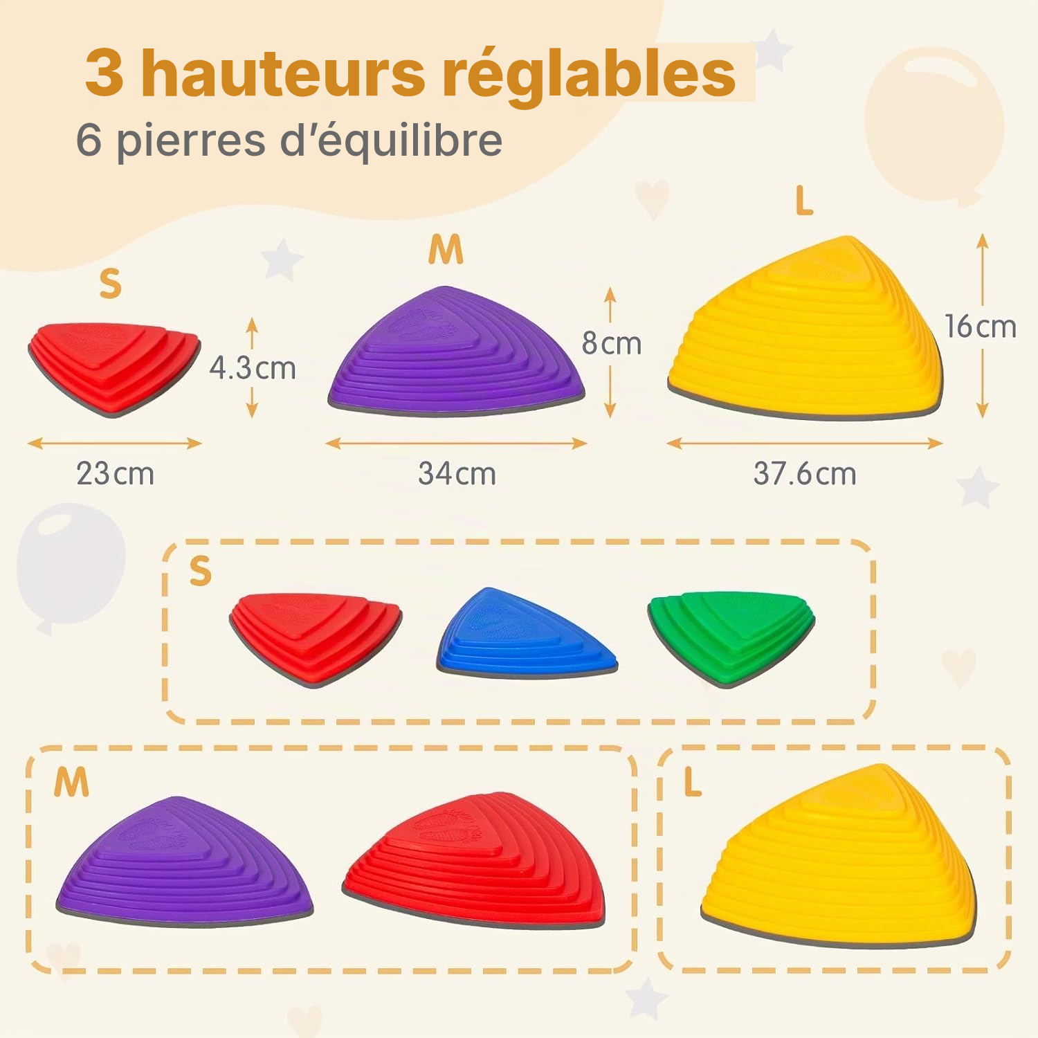 Pierres d’équilibre pour enfants — bougez en jouant — 2