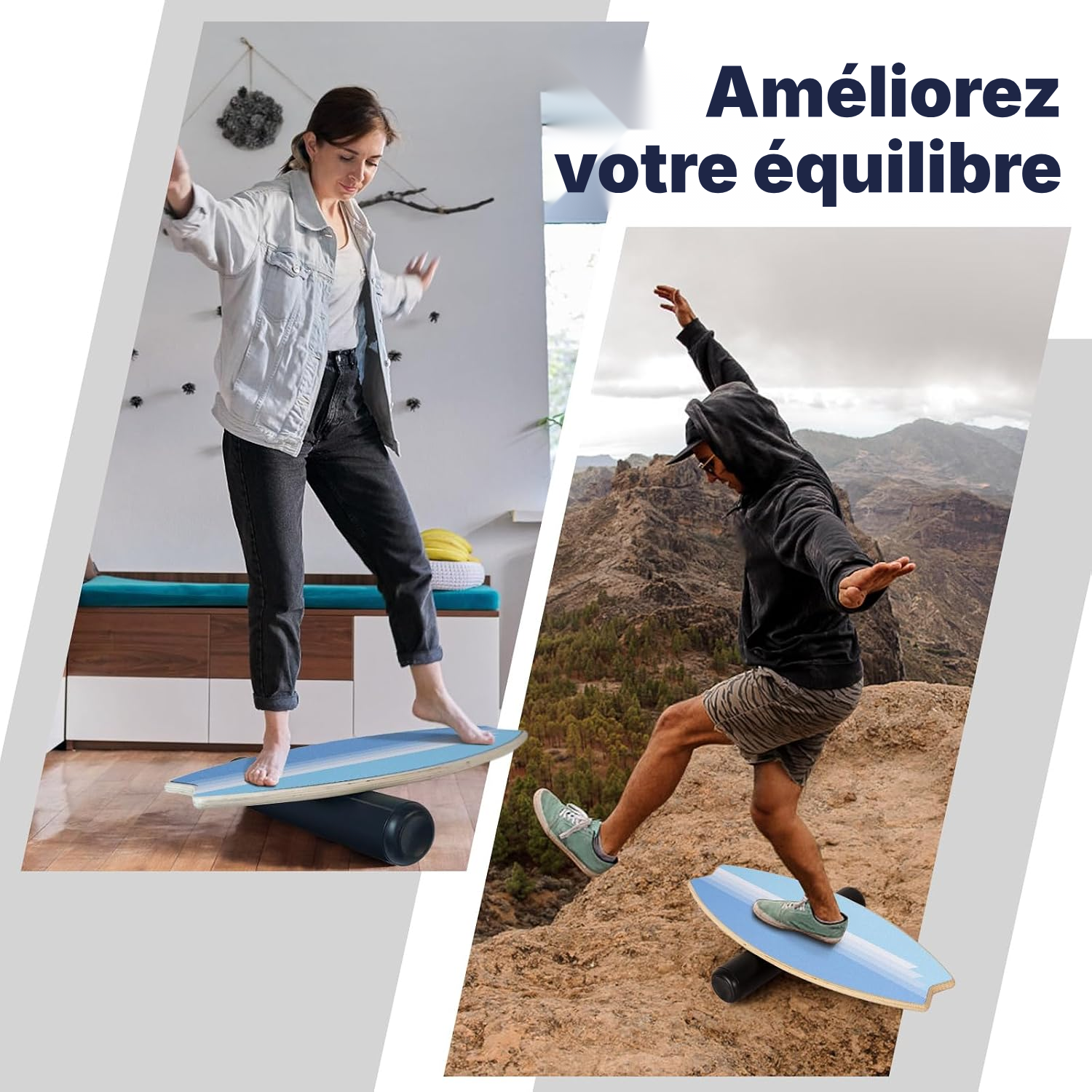 Musculation planche 85 cm, bandes dégradées 7 niveaux — 6