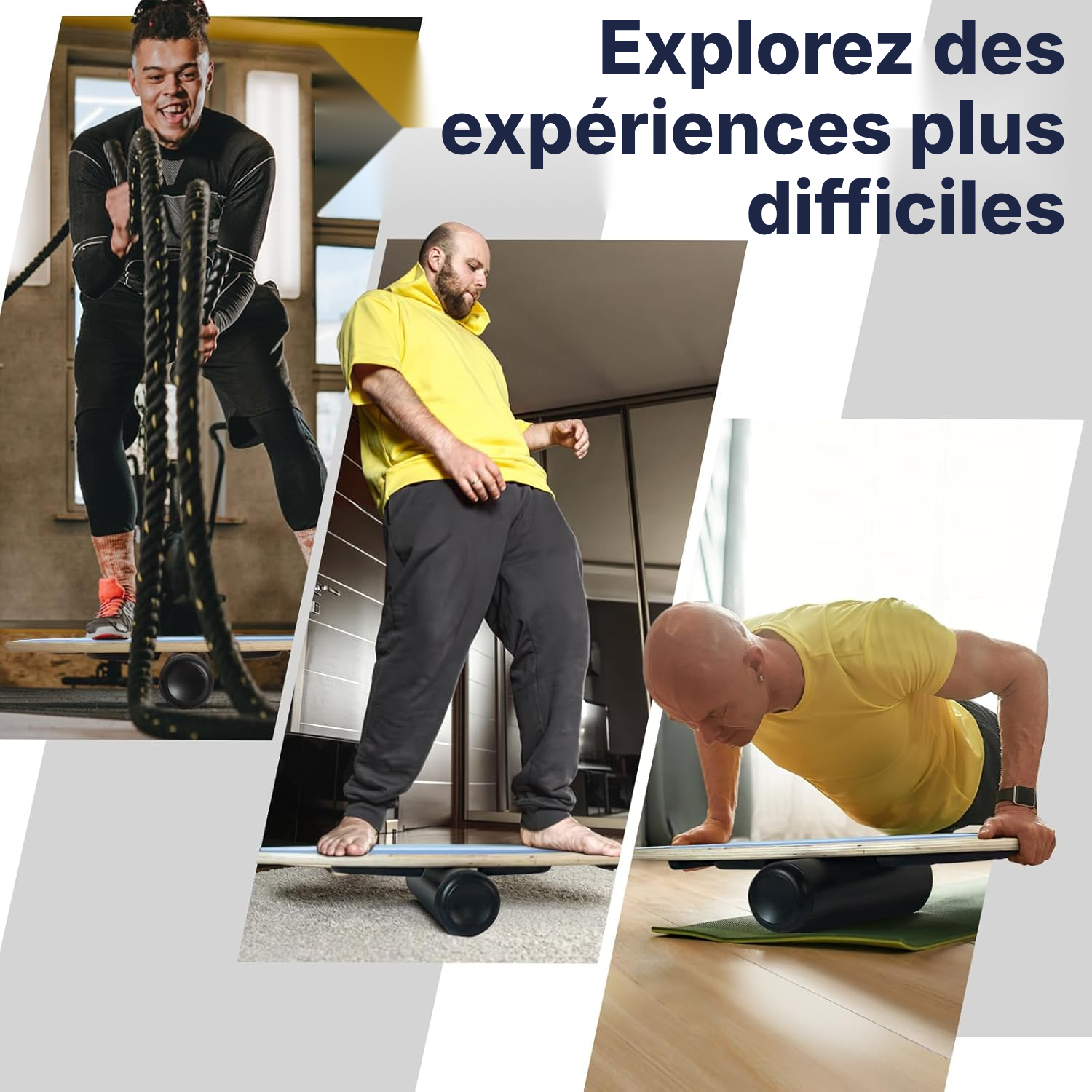 Musculation planche 85 cm, bandes dégradées 7 niveaux — 7