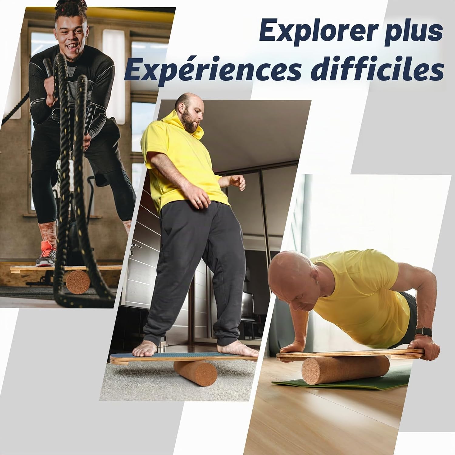 Planche d’équilibre 74 cm Cocotier classique – gainage — 7