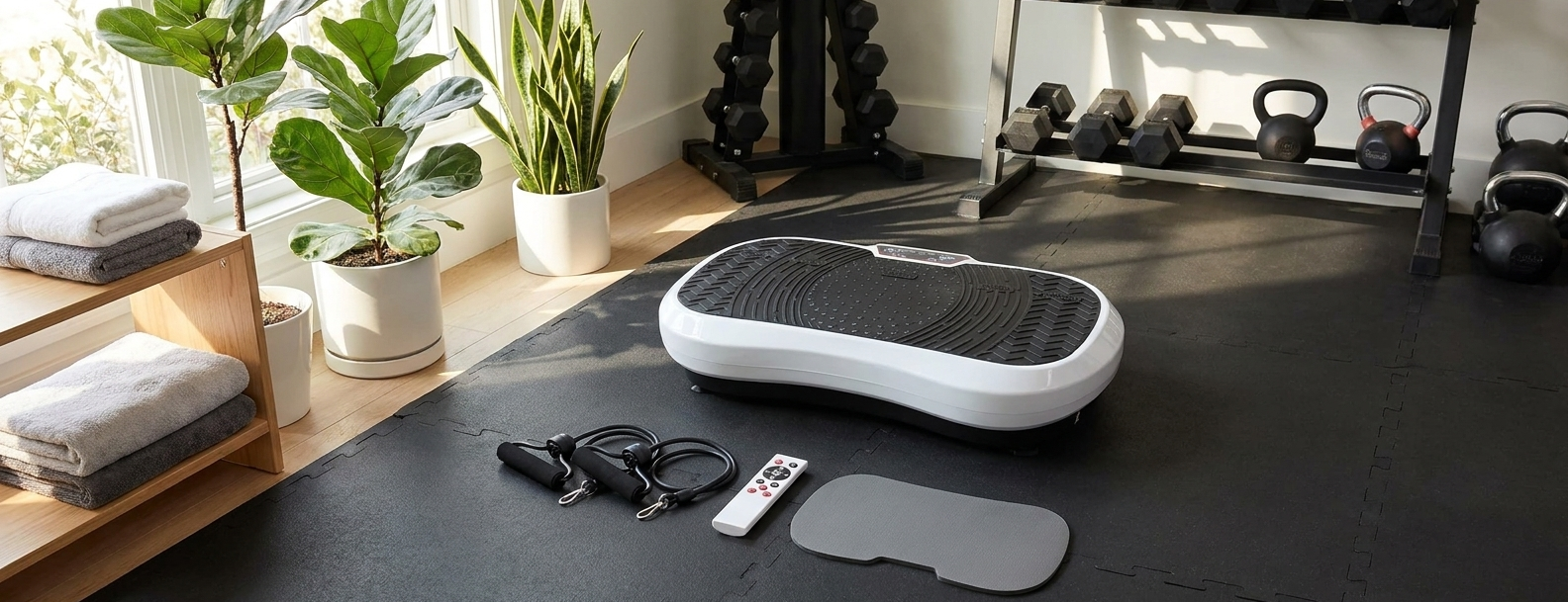 Plateforme vibrante — fitness complet à domicile