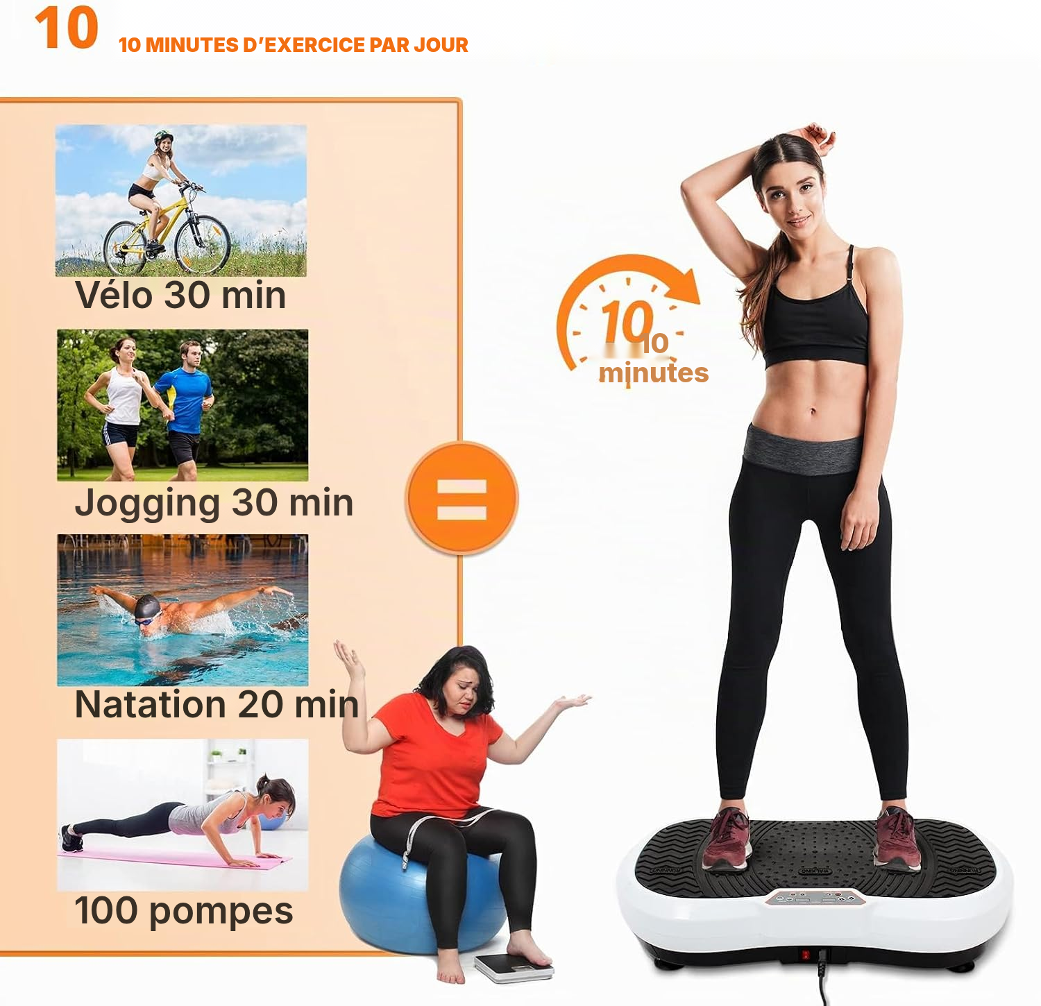 Plateforme vibrante — fitness complet à domicile — 3