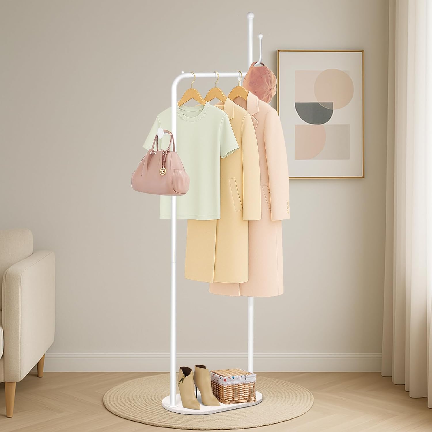 Portant manteau blanc stable et design — 1