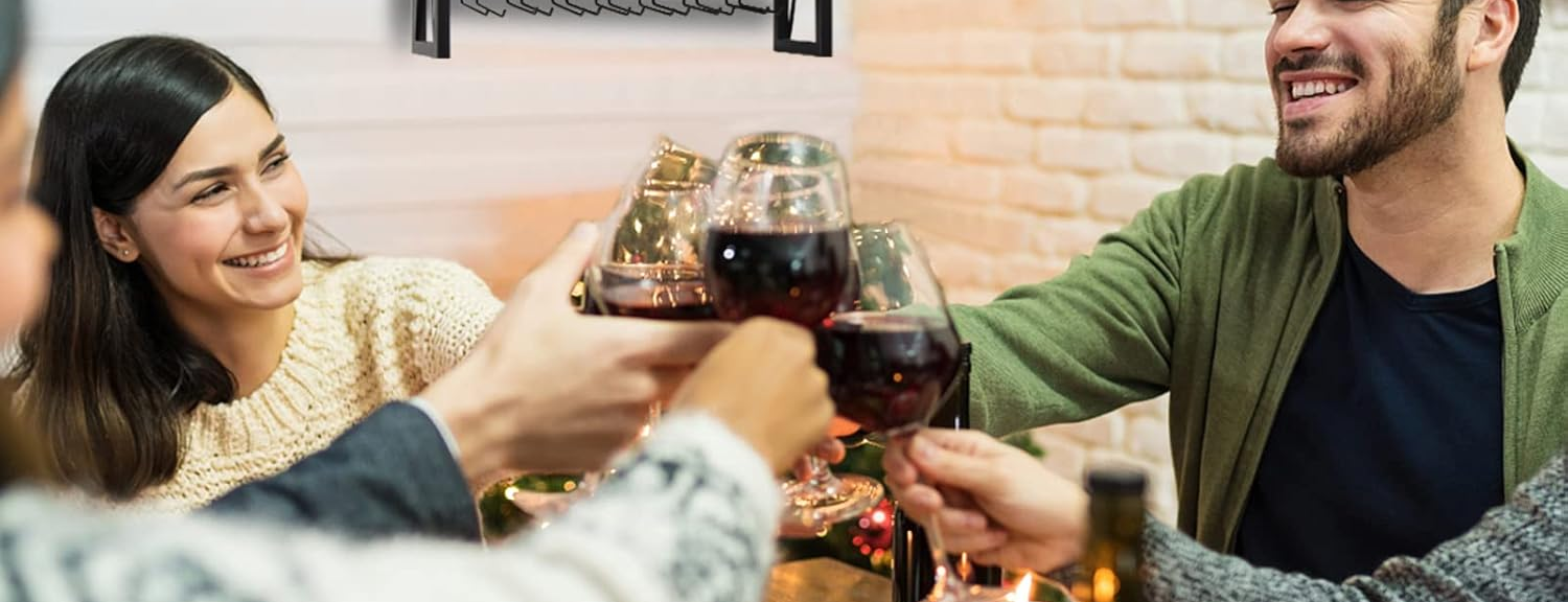 Bouteille rangement: étagère murale noire, 3 niveaux