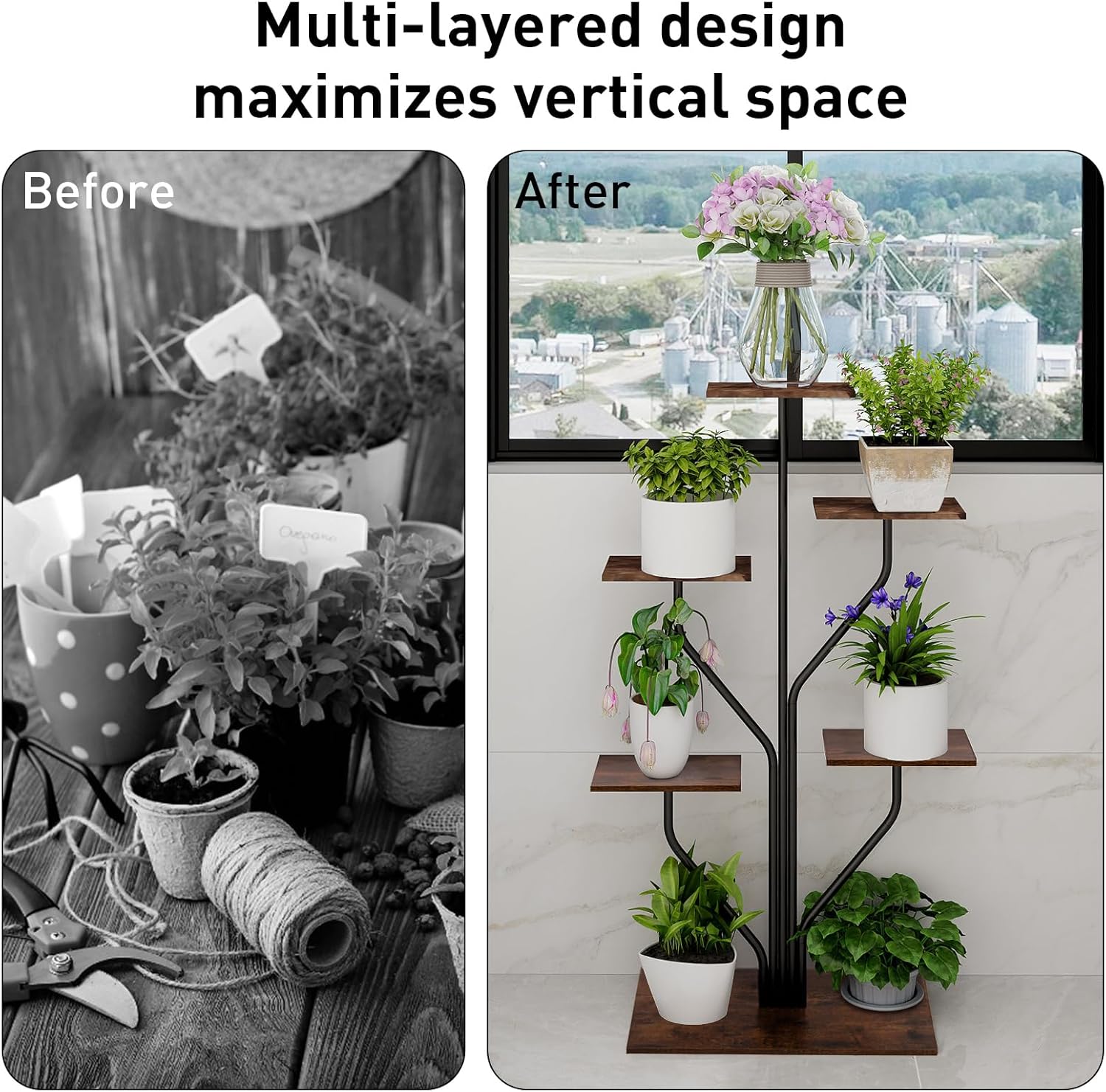 Étagère pour les plantes grand format — 5 niveaux — 4