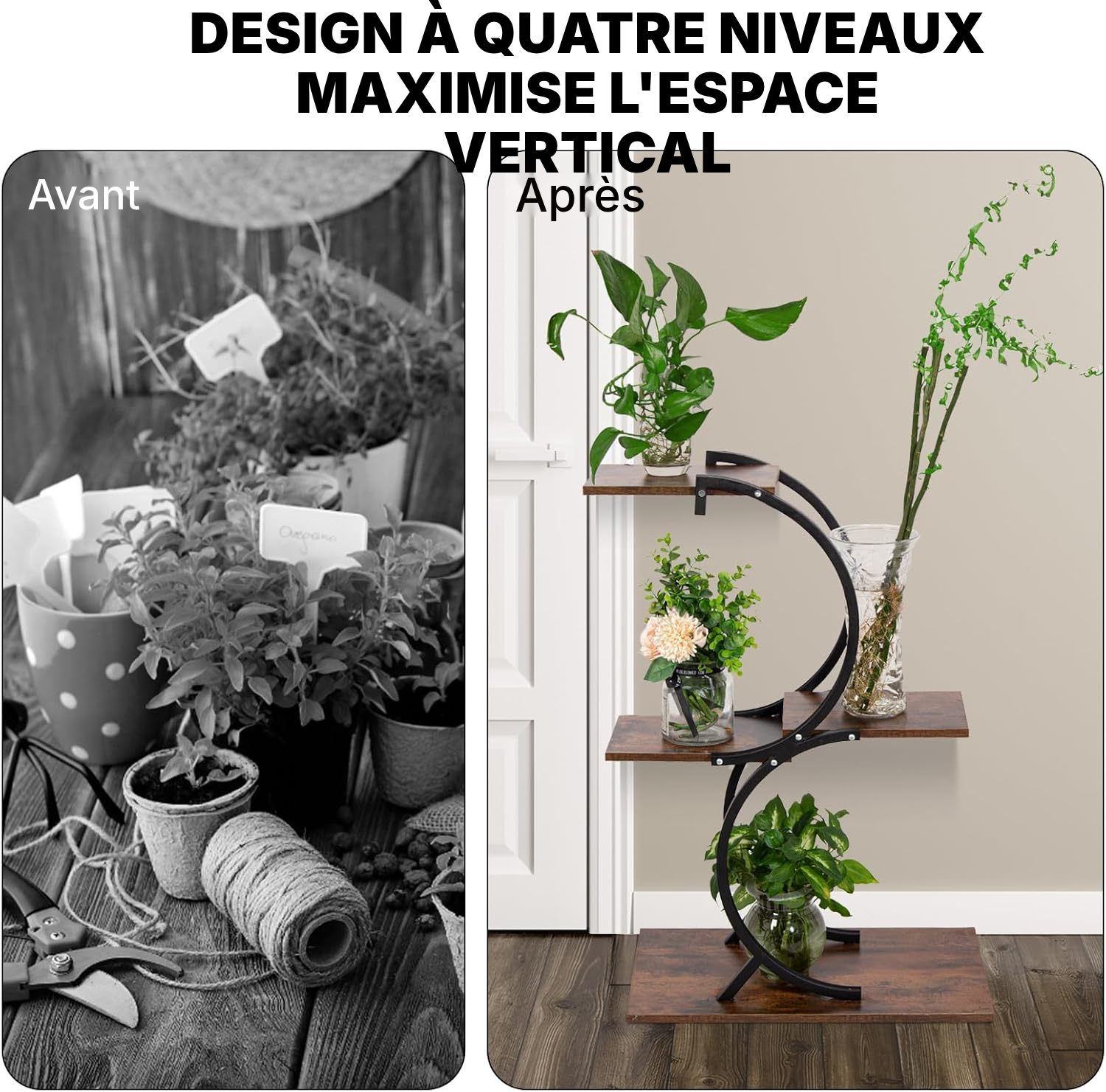 Étagère à plante petit format — 4 niveaux — 3